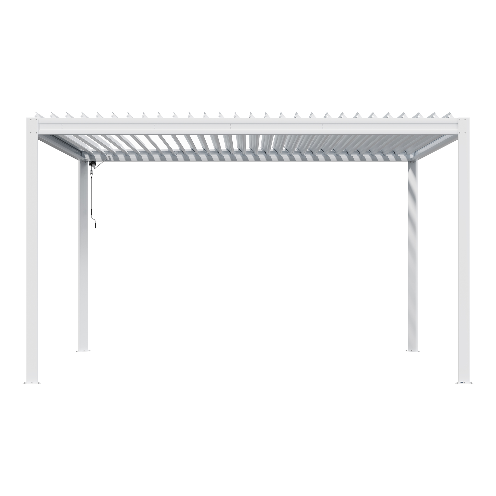 Louvered Pergola 10X13FT, Aluminum Pergola with Adjustable Roof, Aluminum Frame, Efficient Drainage System, Outdoor Pergola for Patio, Deck, Garden