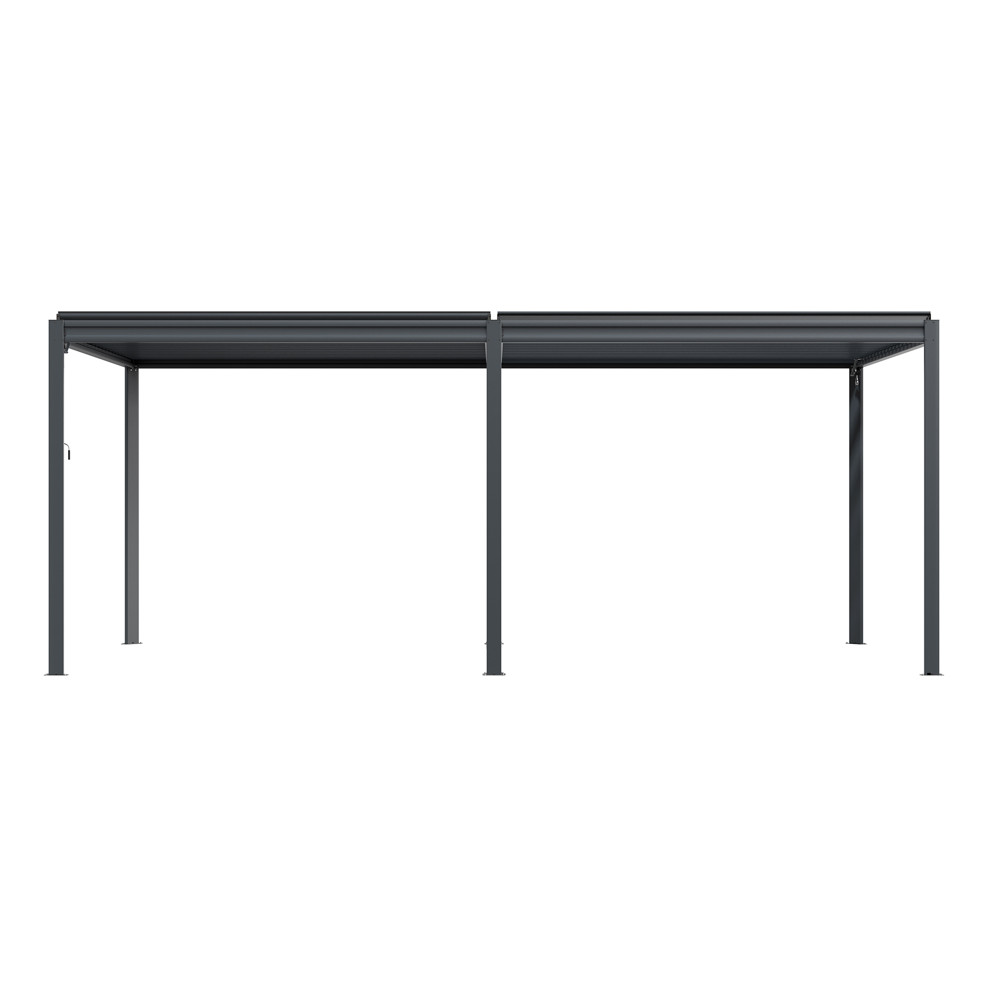 Louvered Pergola 10X20FT, Wood Grain Aluminum Pergola with Adjustable Roof, Wood Looking Aluminum Frame, Efficient Drainage System, Outdoor Pergola for Patio, Deck, Garden