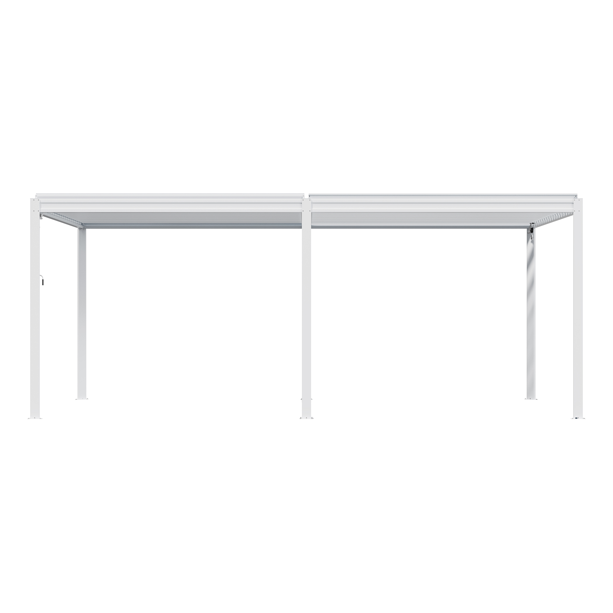 Louvered Pergola 10X20FT, Wood Grain Aluminum Pergola with Adjustable Roof, Wood Looking Aluminum Frame, Efficient Drainage System, Outdoor Pergola for Patio, Deck, Garden