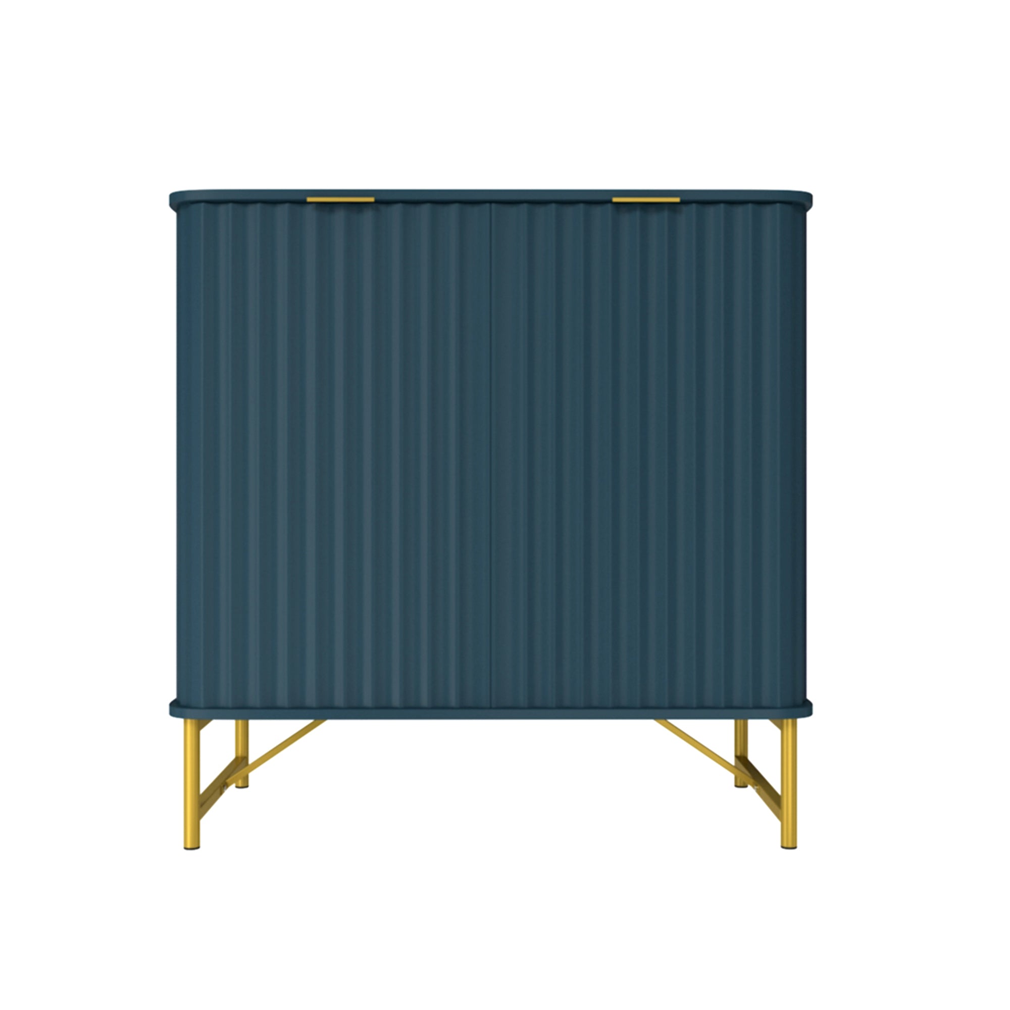 Sideboard Buffet Storage Cabinet with 2 Doors，32 Inch Monden Free-Standing Accent Cabinet with Gold Legs for Hallway, Living Room