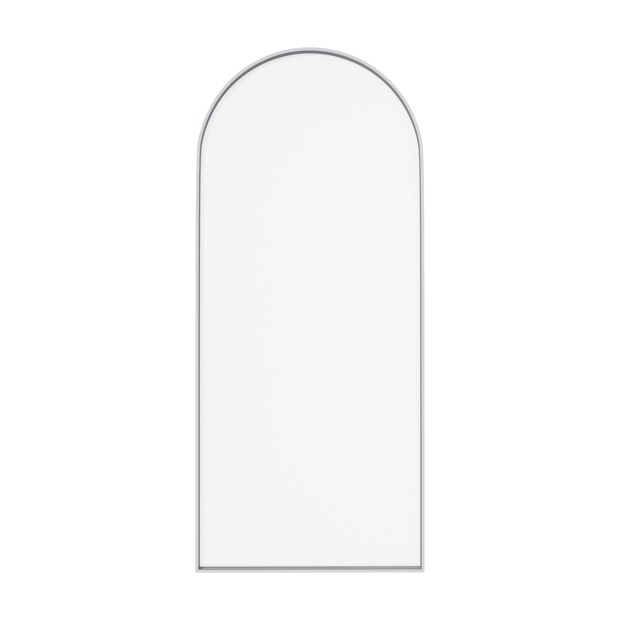 34"x78" Tempered Glass Shower Screen with Integrated Curved Frame