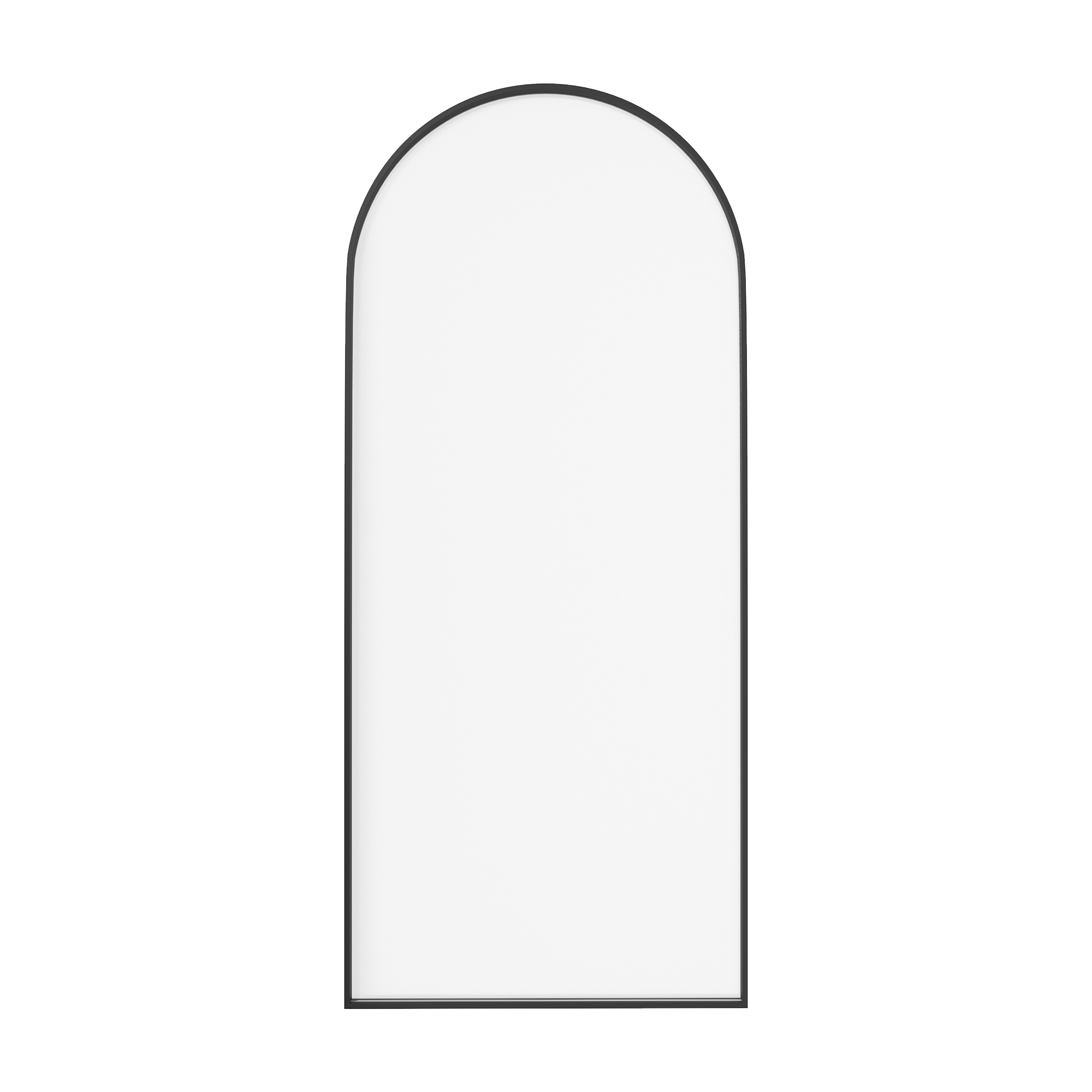 34"x78" Tempered Glass Shower Screen with Integrated Curved Frame