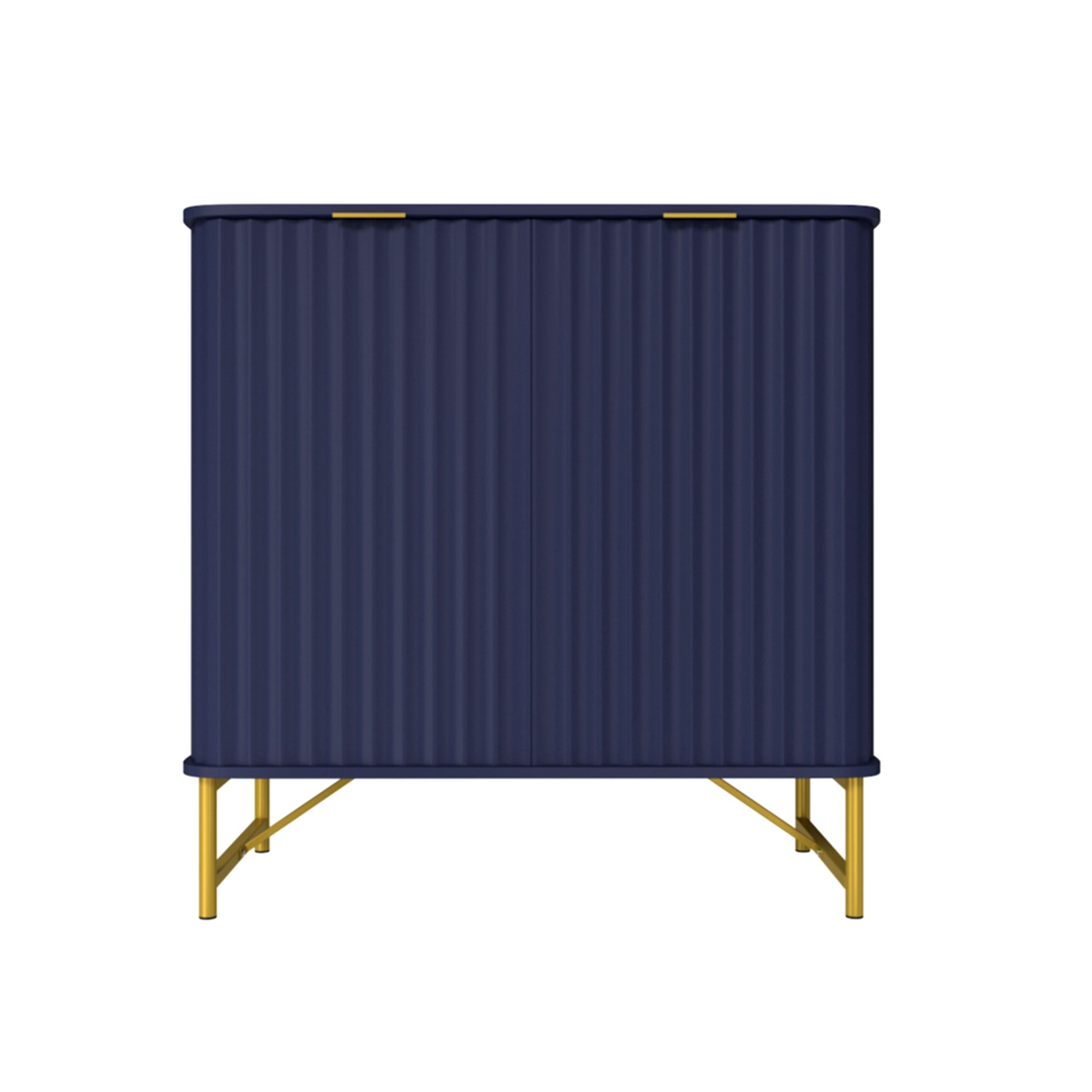 Sideboard Buffet Storage Cabinet with 2 Doors，32 Inch Monden Free-Standing Accent Cabinet with Gold Legs for Hallway, Living Room