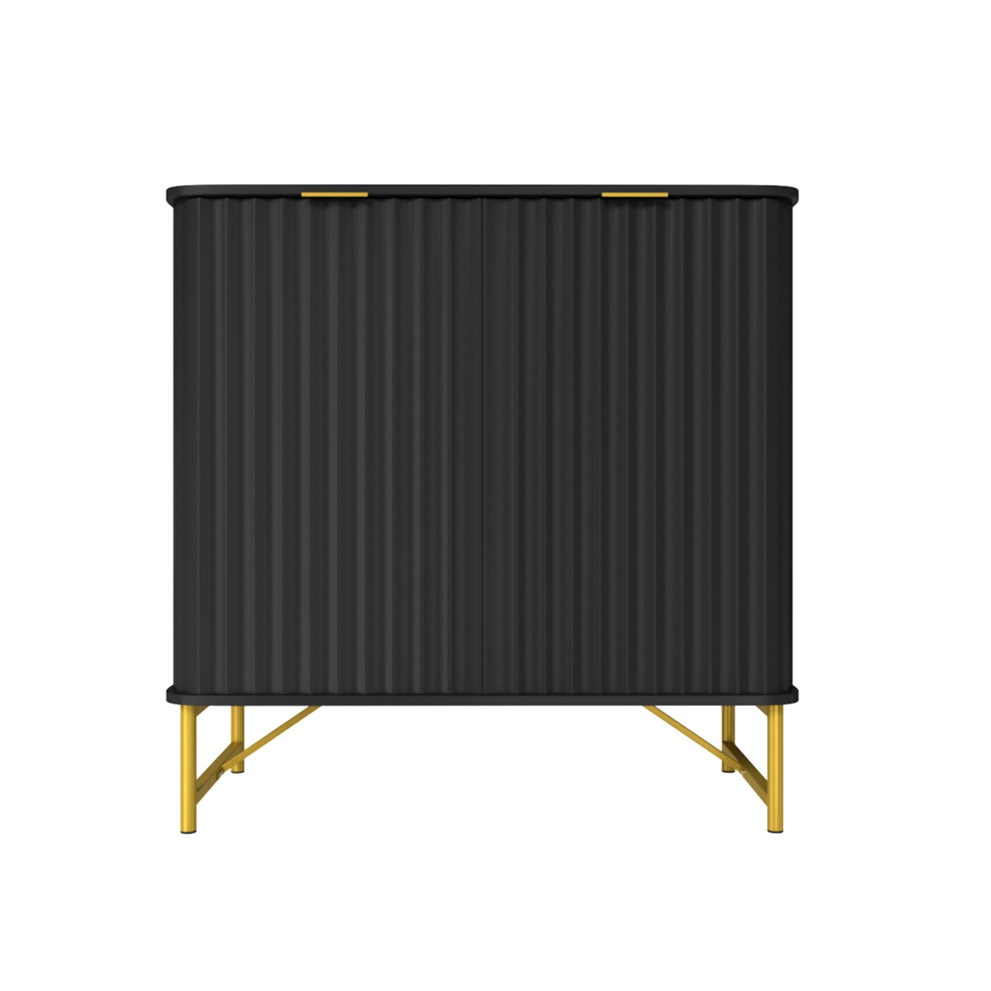 Sideboard Buffet Storage Cabinet with 2 Doors，32 Inch Monden Free-Standing Accent Cabinet with Gold Legs for Hallway, Living Room