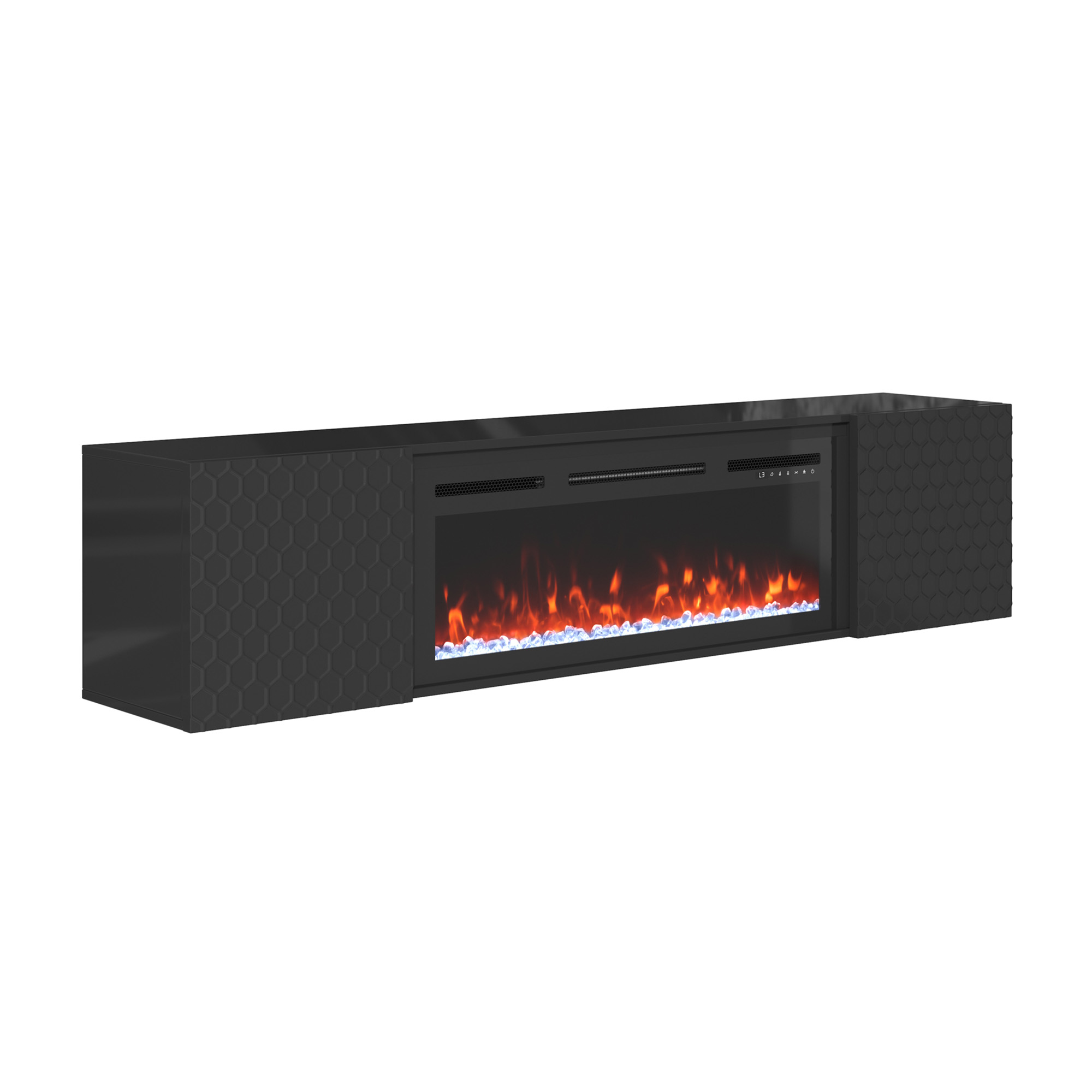 Floating TV Stand with 36" Electric Fireplace
