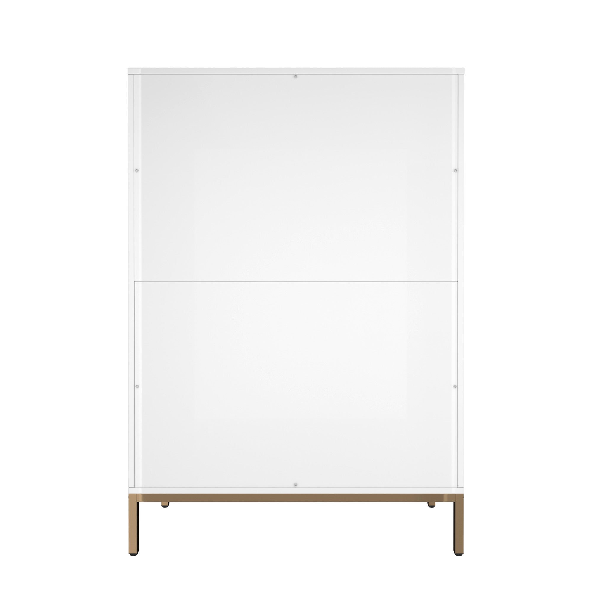 49.2 in. H Freestanding Storage Cabinet White 5 Drawer Accent Cabinet