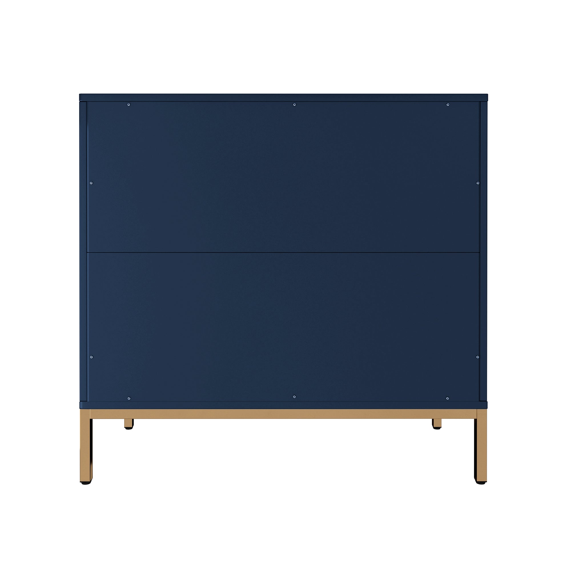 Boyel Living Honeycomb Wooden 3-Drawer Storage Cabinet Table in White