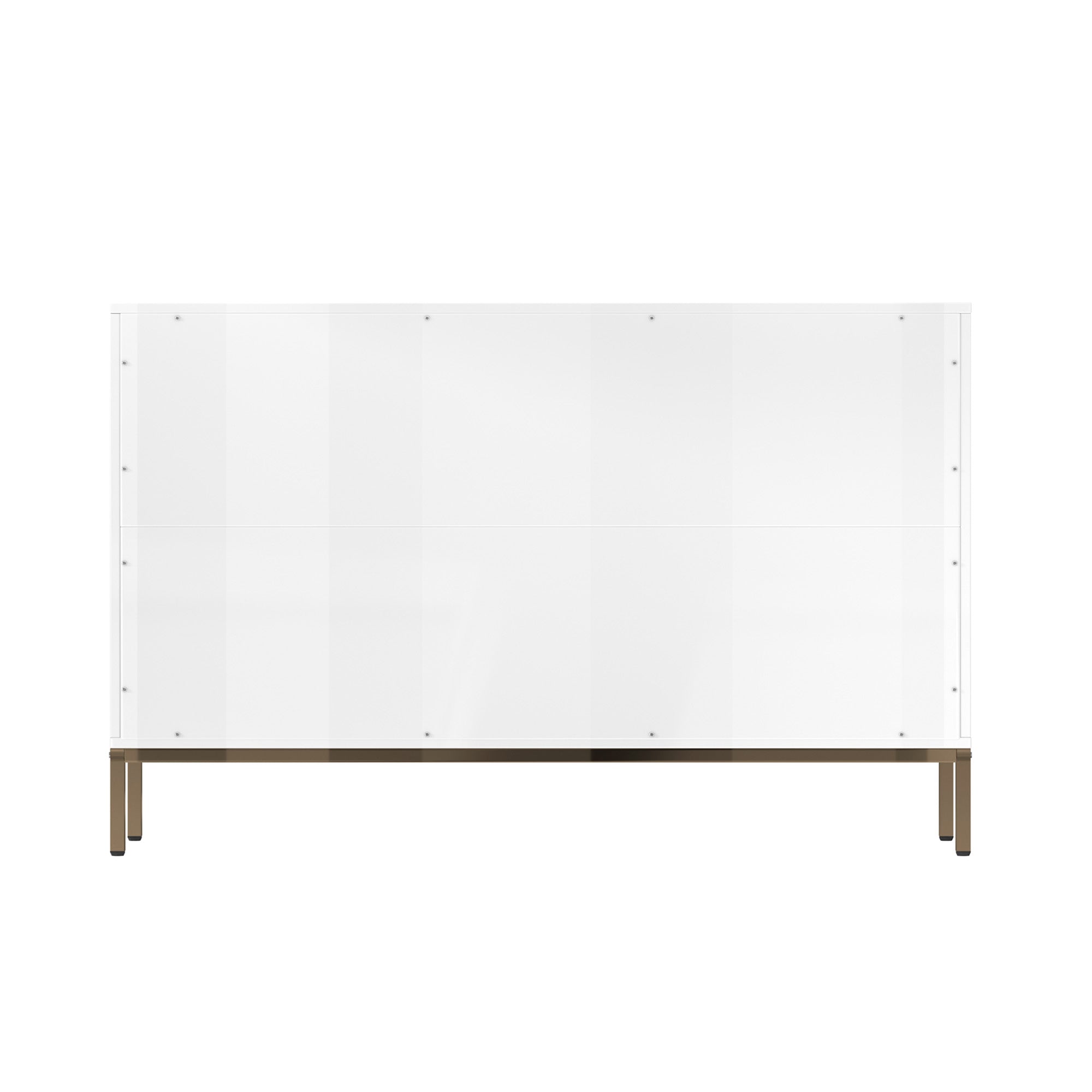 31.77 in. H Freestanding Storage Cabinet White 6 Drawer Accent Cabinet