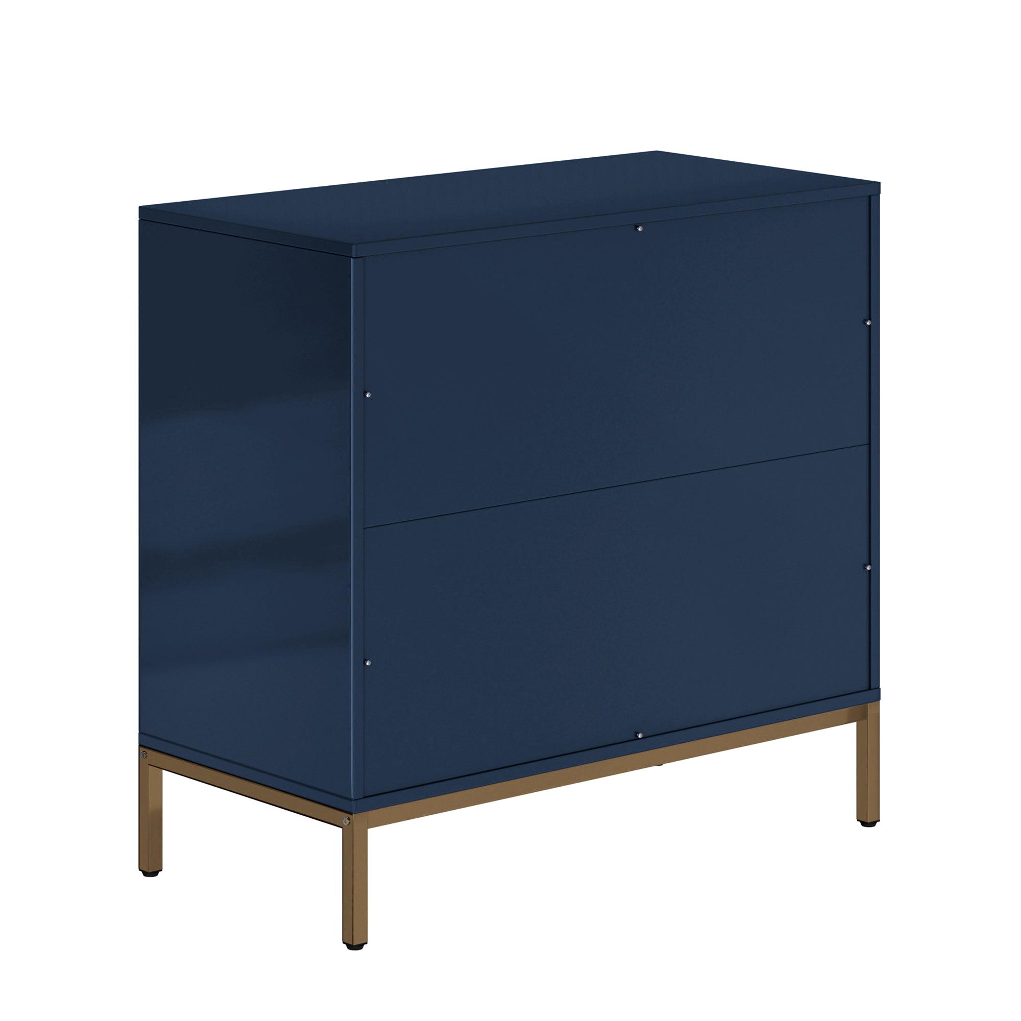 Boyel Living Honeycomb Wooden 3-Drawer Storage Cabinet Table in White