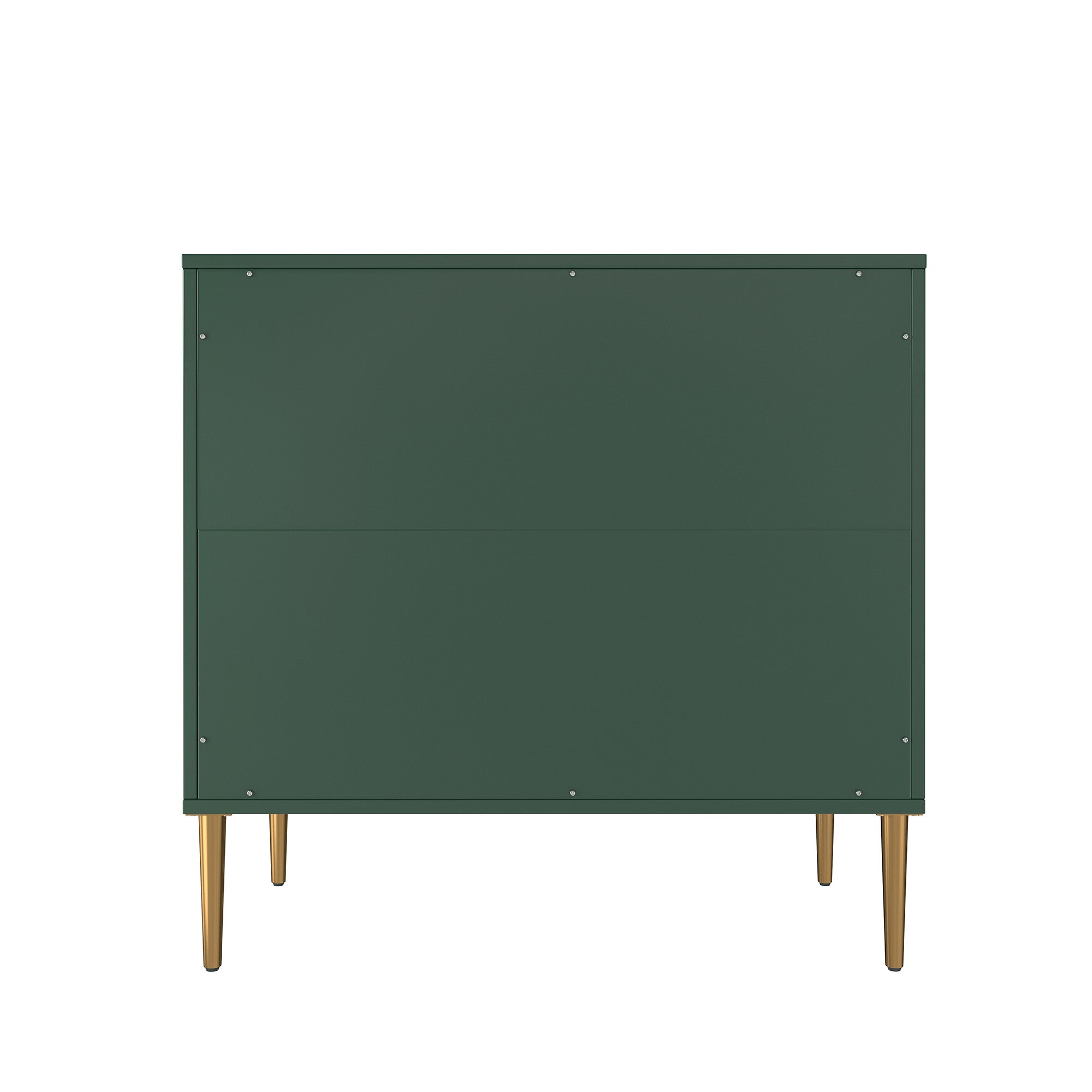 Boyel Living 2-Door White Locker Accent Storage Cabinet with Tapered Support Legs