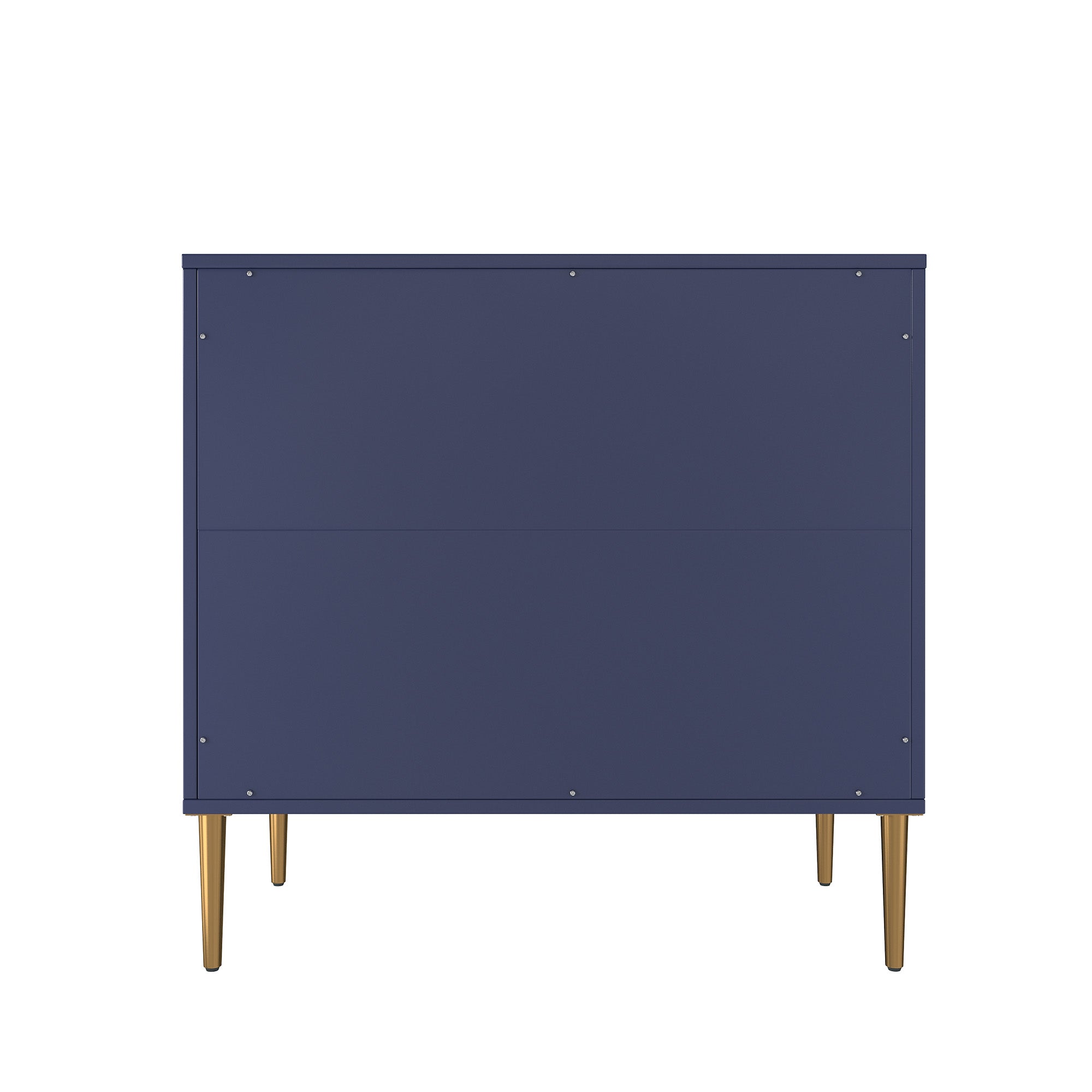 Boyel Living 2-Door White Locker Accent Storage Cabinet with Tapered Support Legs