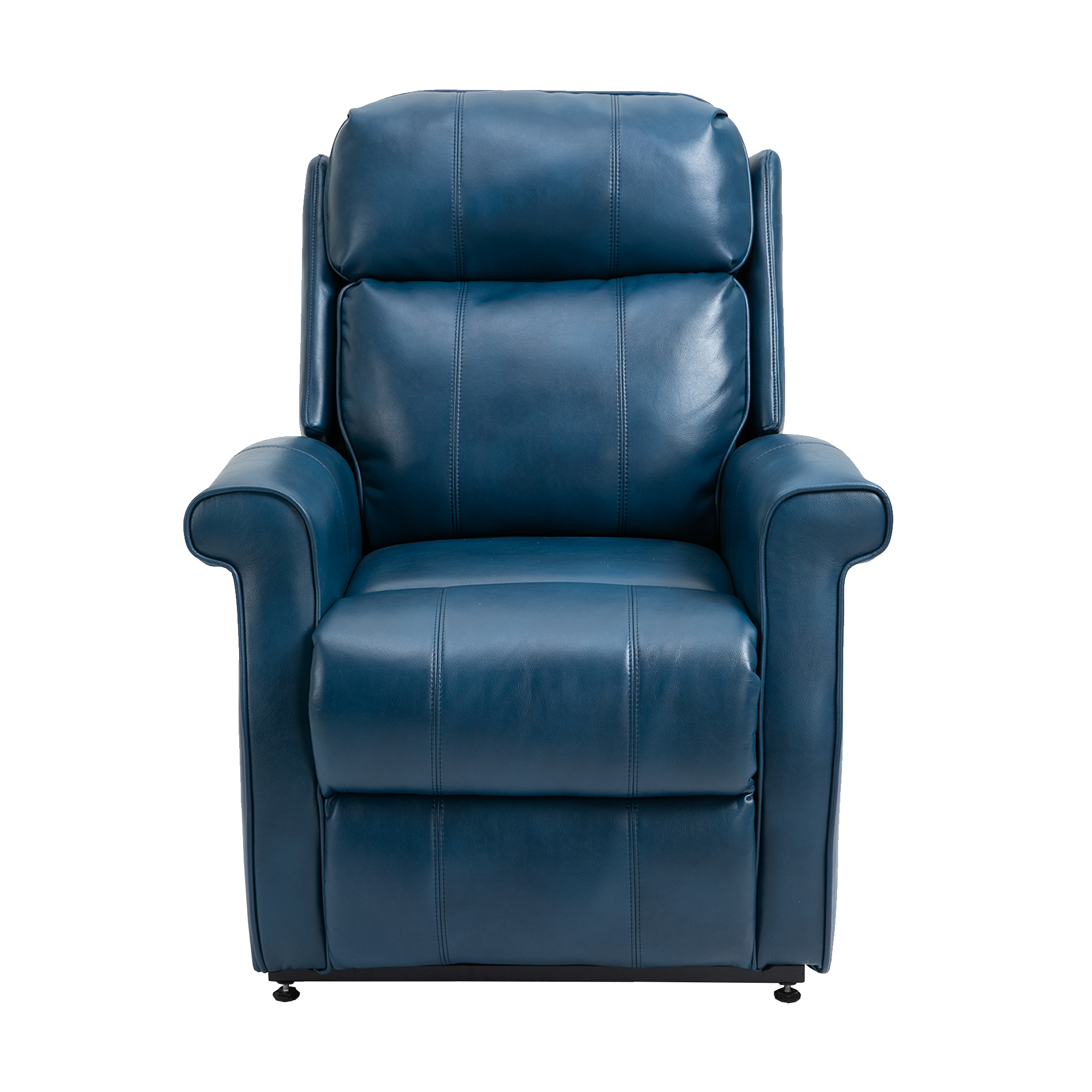 Boyel Living Electric Power Lift Recliner Soft Chair in Blue with 8-Point Massage, 2 Side Pockets,Thickened Pillow(Faux Leather)