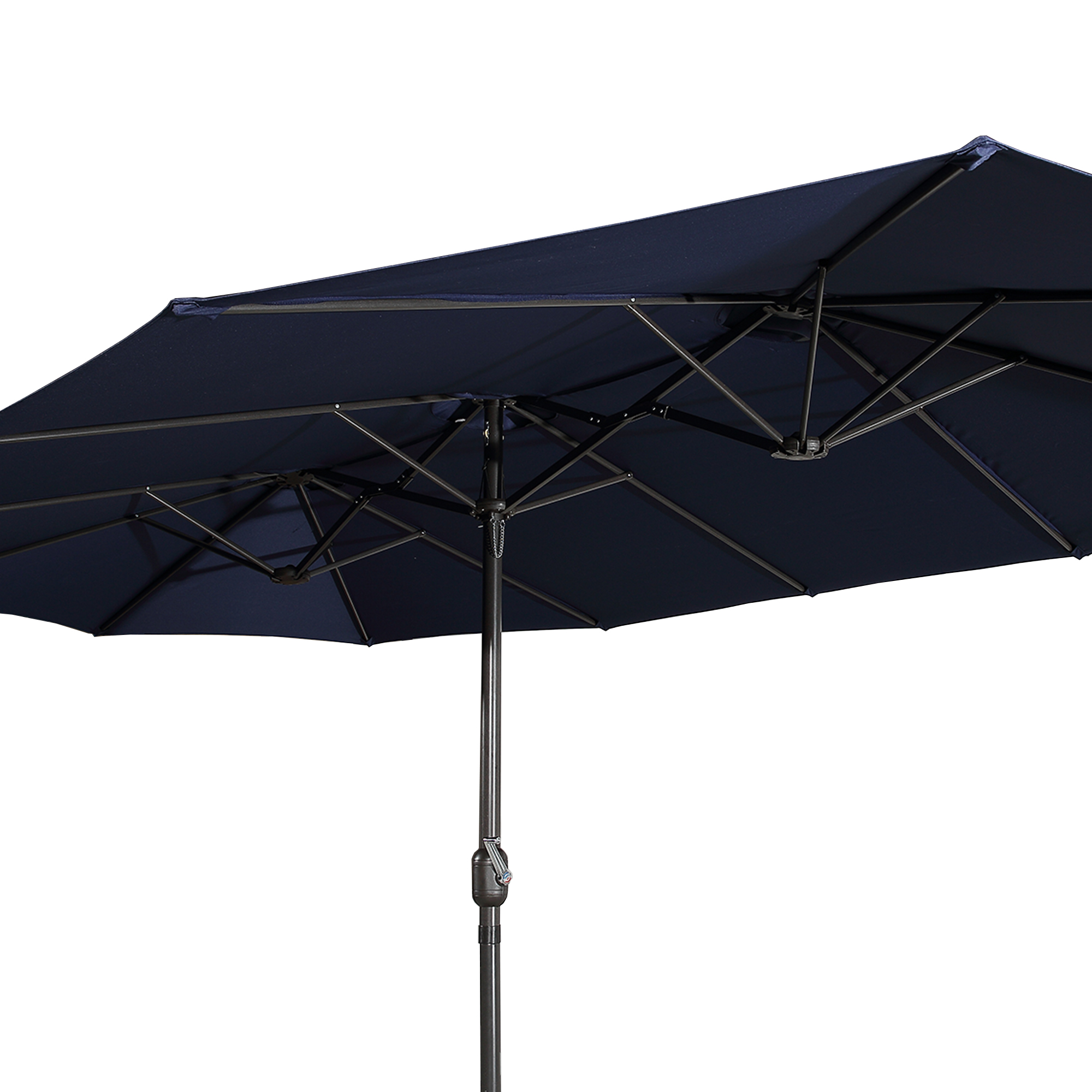 Mondawe 15ft Rectangular Patio Market Umbrella with Base-Mondawe