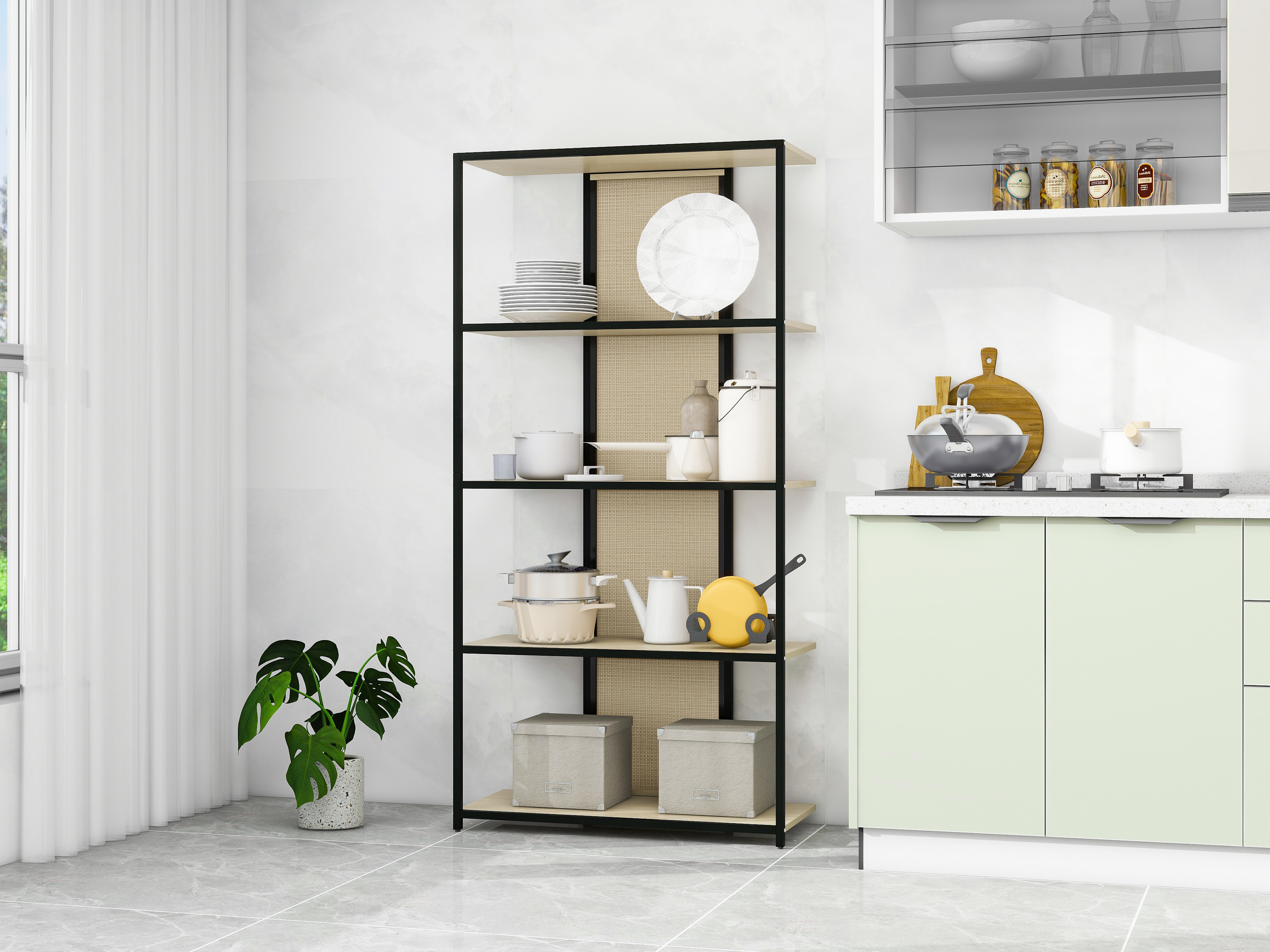 5 LAYER RACK,Suitable for Bedroom, Living Room, Study, Dining Room and Entrance