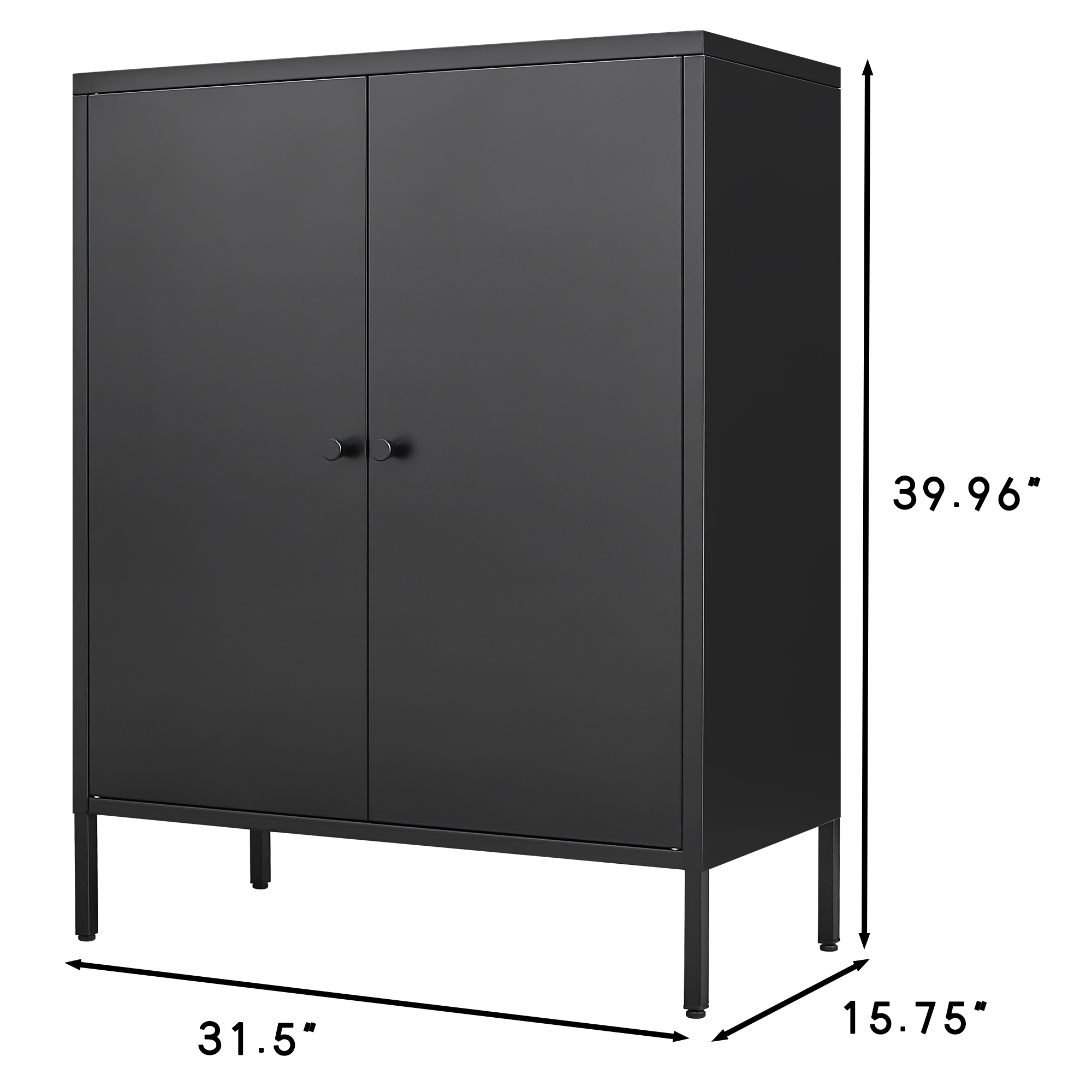 Kitchen Buffet Server Table Accent Sideboard Cupboard Server Buffet Console Table with Doors Cabinet 