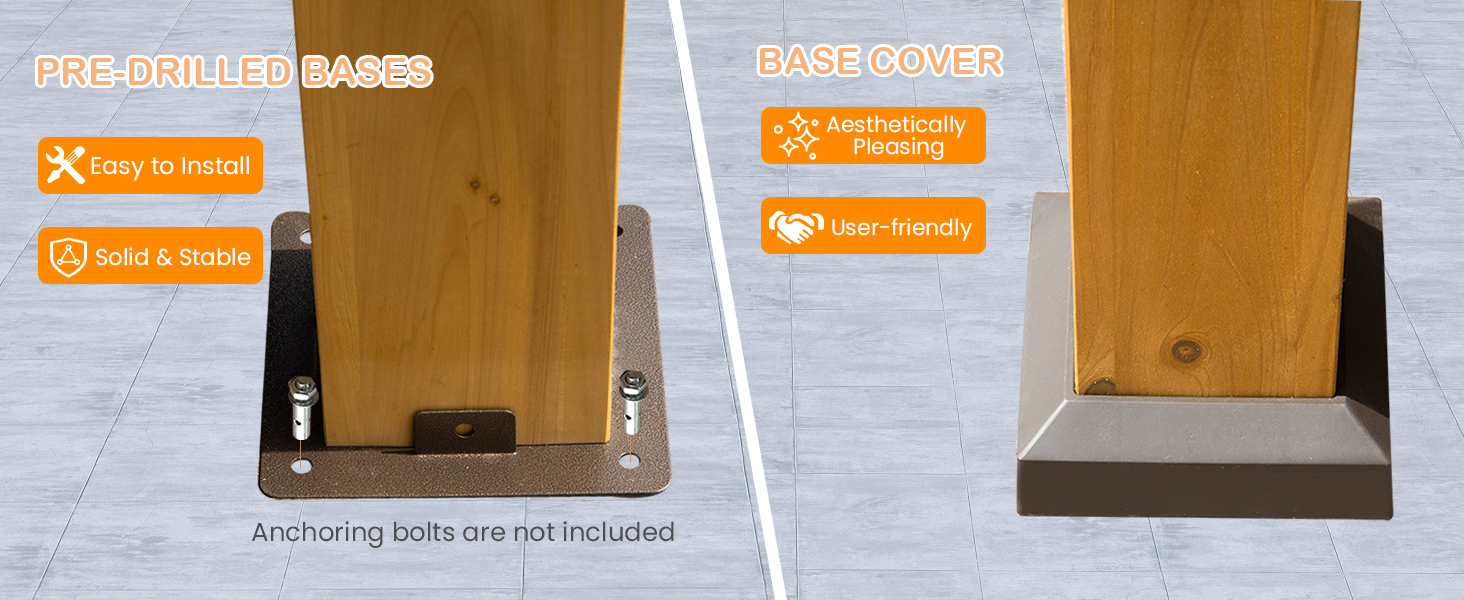 Outdoor Aluminum Hardtop Gazebo Wood Looking Frame Galvanized Steel Gable Tent for Patio Decks Backyard