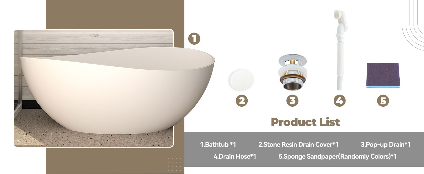 stand alone tub