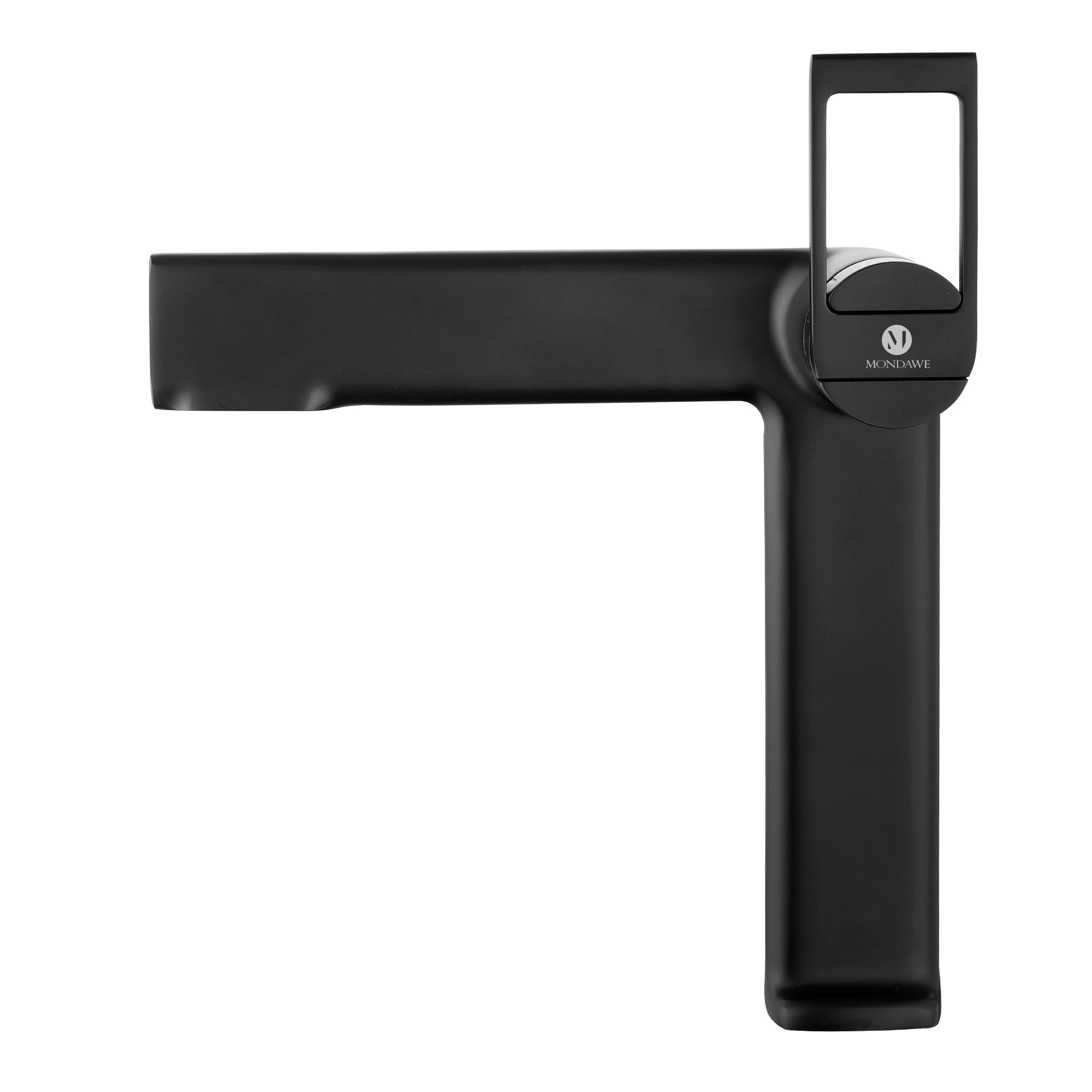 Mondawe Modern Design Single Hole Bathroom Faucet(Black/Gray/Gold)-Mondawe