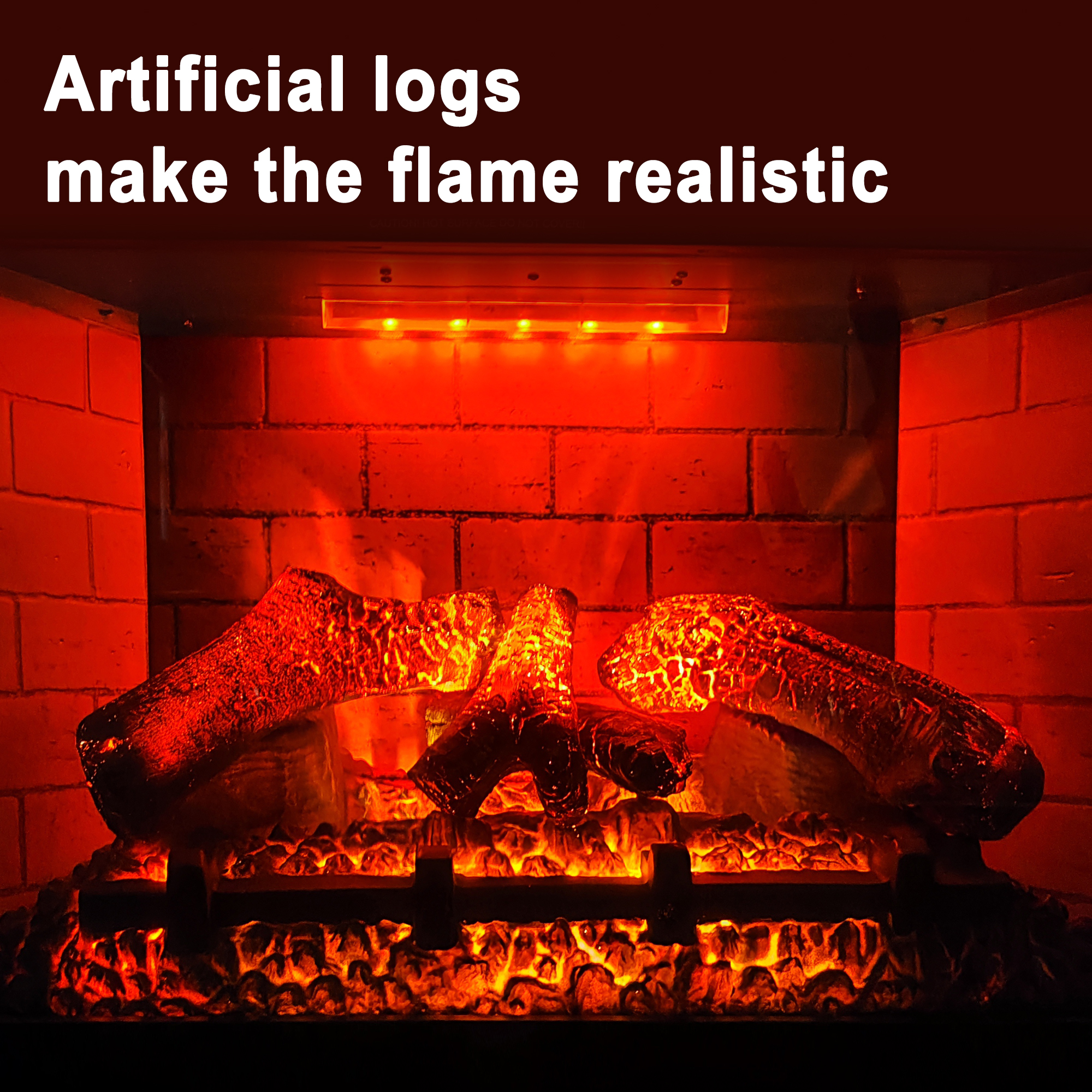 Mondawe 35 in. 5120 BTU Recessed Electric Fireplace with Remote Control & Double Overheat Protection-Mondawe