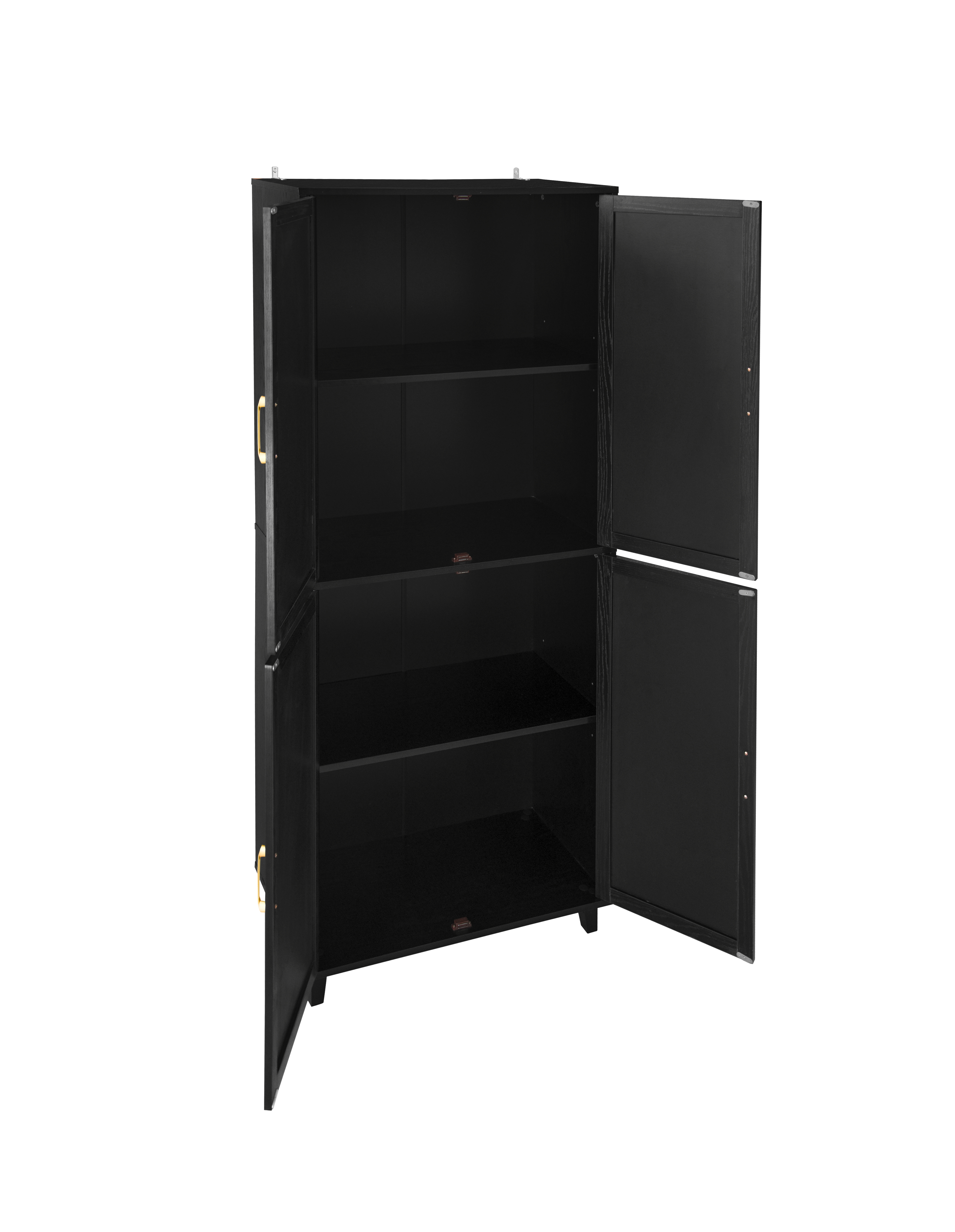Boyel Living 4 Door Cabinet, with 4 Adjustable Inner Shelves, Storage Cabinet 