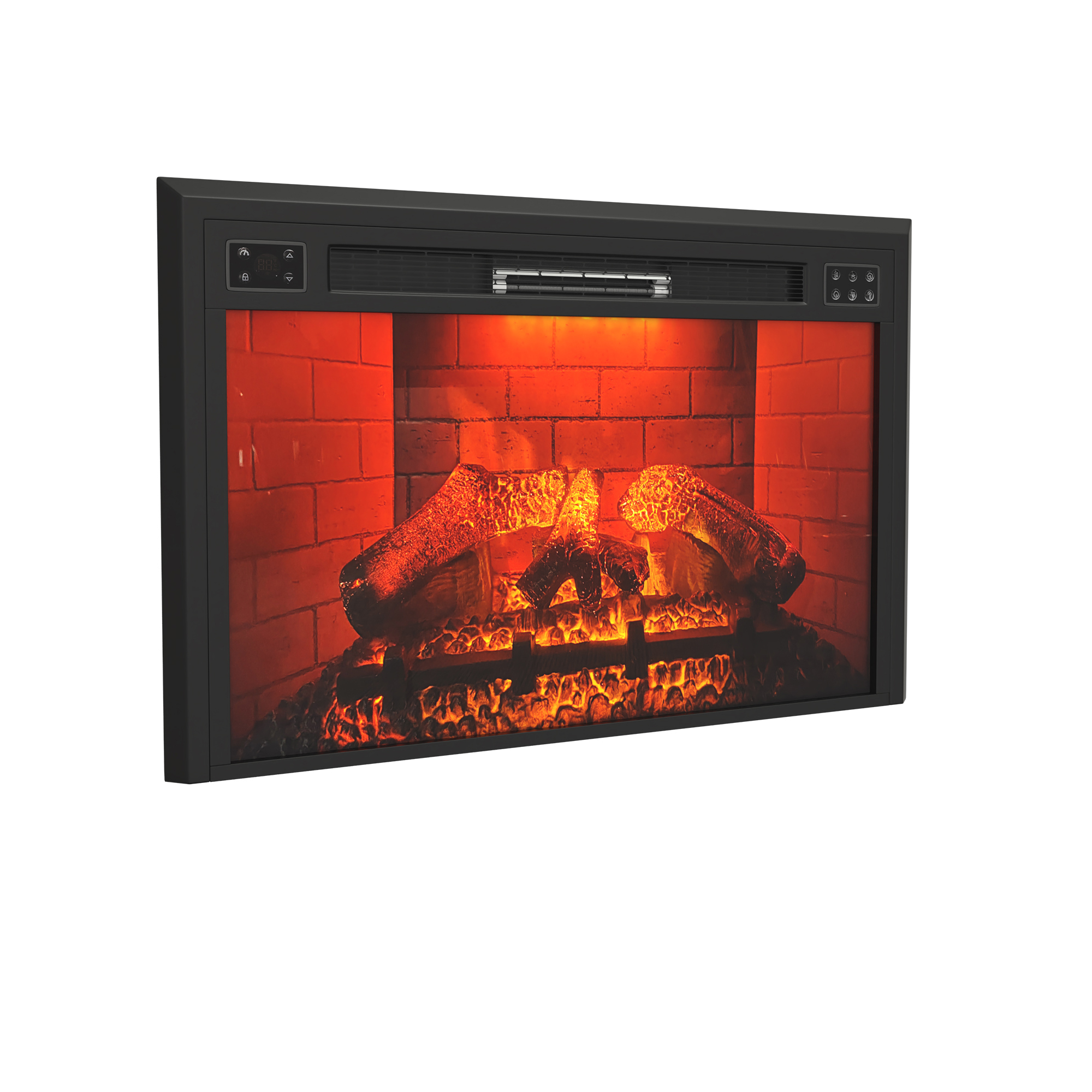 Mondawe 35 in. 5120 BTU Recessed Electric Fireplace with Remote Control & Double Overheat Protection-Mondawe