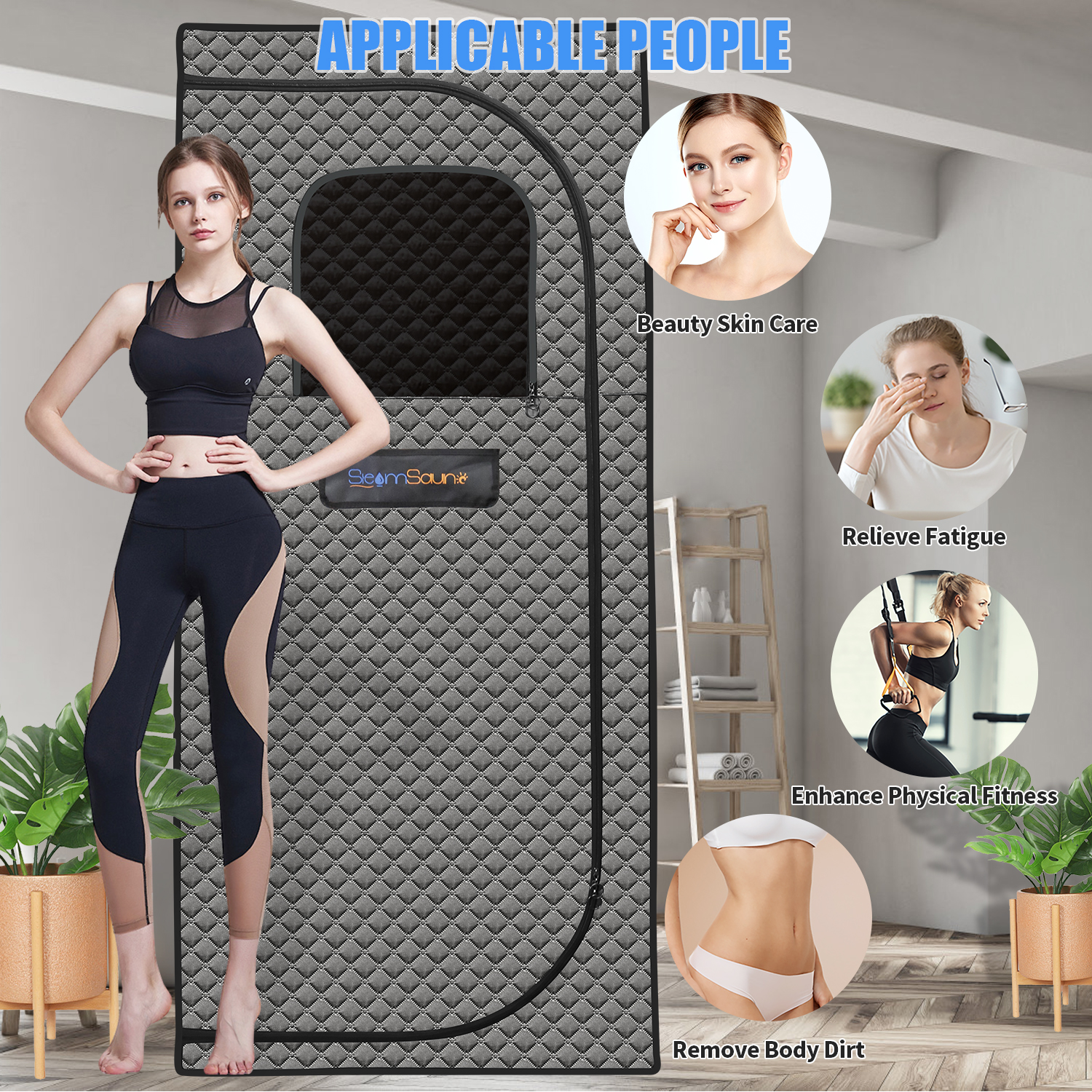 Sojourner Portable Sauna for Home - Steam Sauna Tent, Personal Sauna - Sauna Heater, Tent, Chair, Remote Included for Home Sauna - Enjoy Your Own Personal Spa 