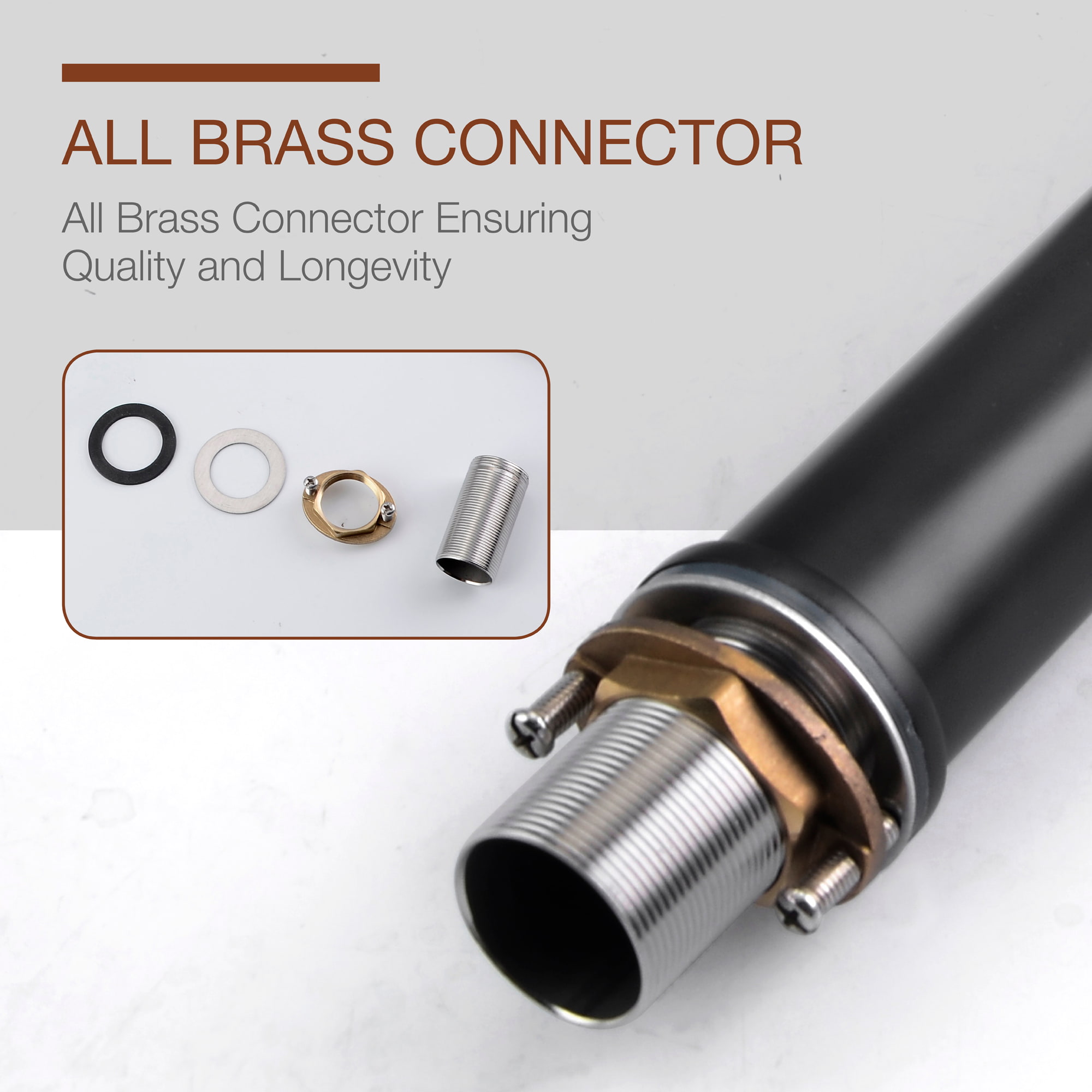 b-Mondawe Single Hole Modern Bathroom Faucet in Black/Gold-Mondawe