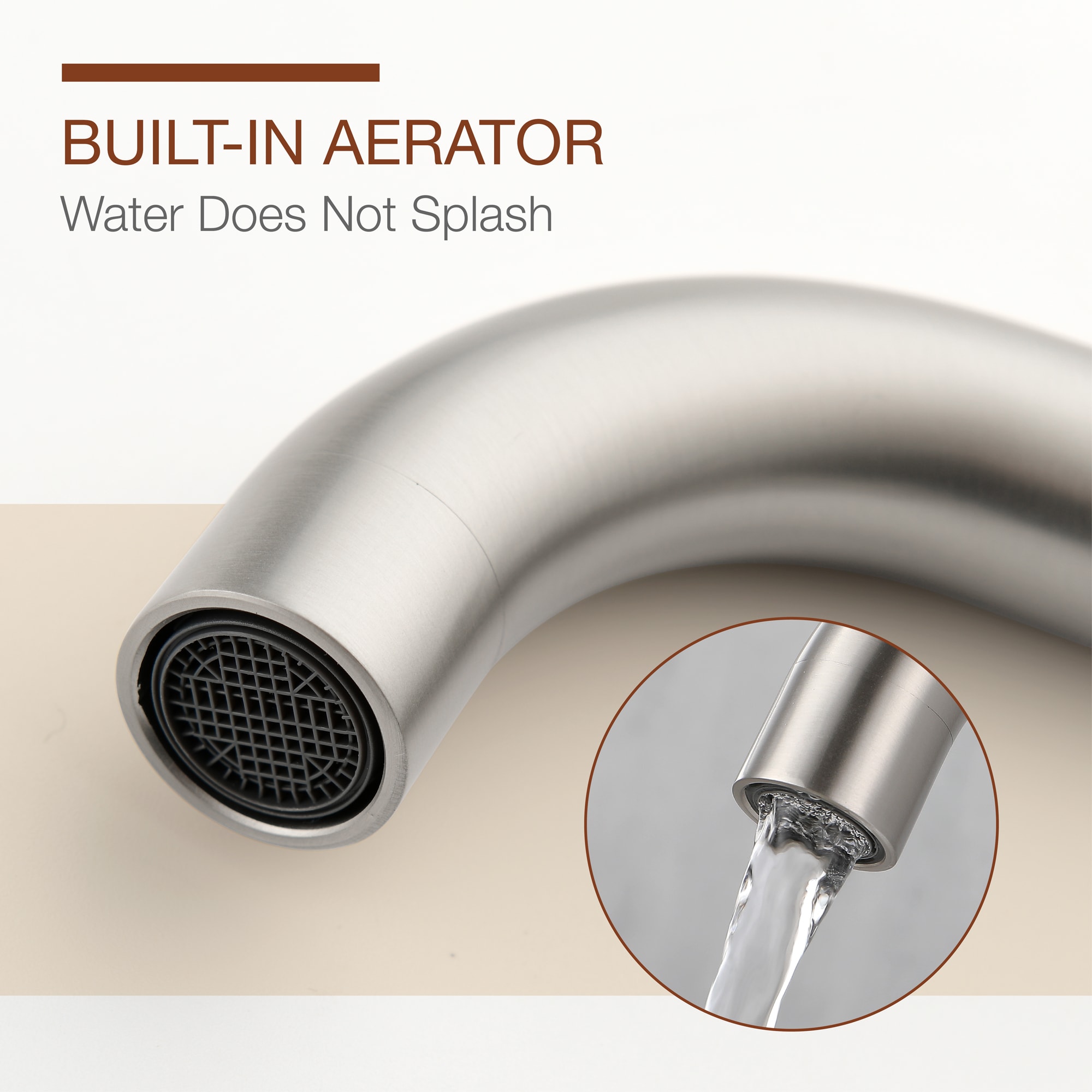 Mondawe Double Handle 8 Inch Brass 3 Hole Widespread Bathroom Sink Faucet(Black/Gold/Nickel)-Mondawe