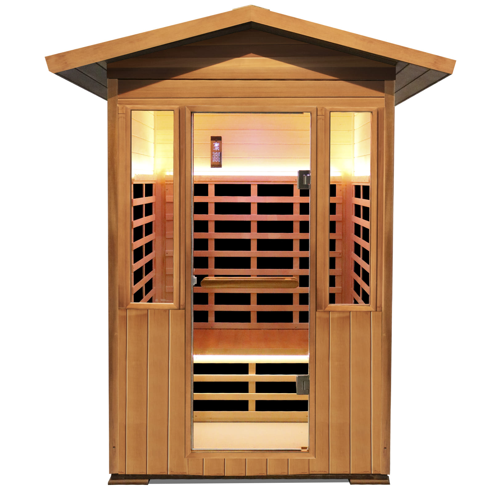 Outdoor Double Red Cedar Far Infrared Sauna Room 