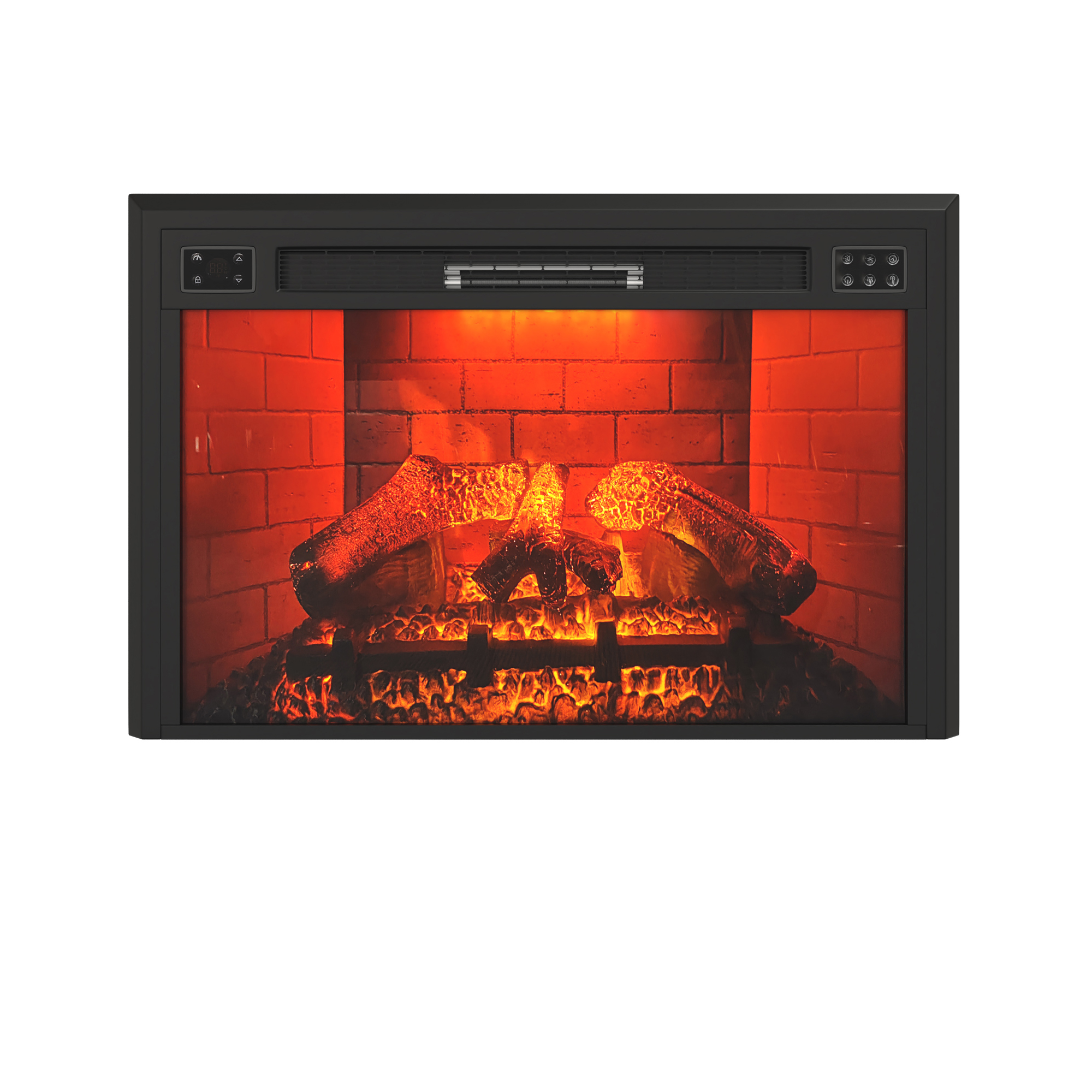 Mondawe 35 in. 5120 BTU Recessed Electric Fireplace with Remote Control & Double Overheat Protection-Mondawe