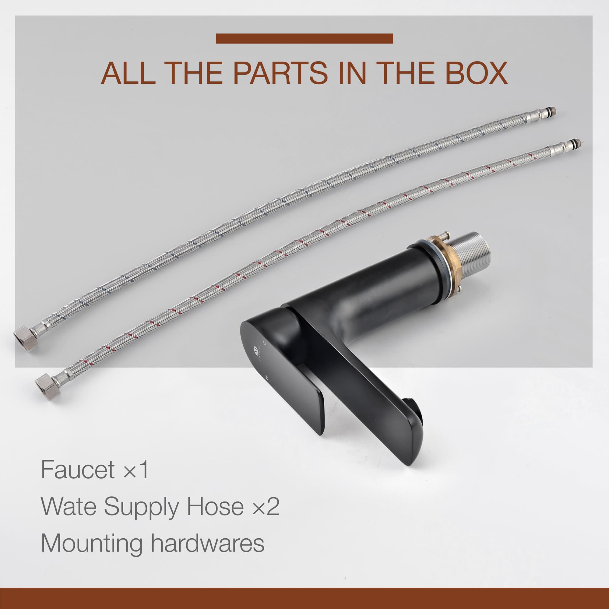 Mondawe Single Hole Modern Bathroom Water Faucet-Mondawe