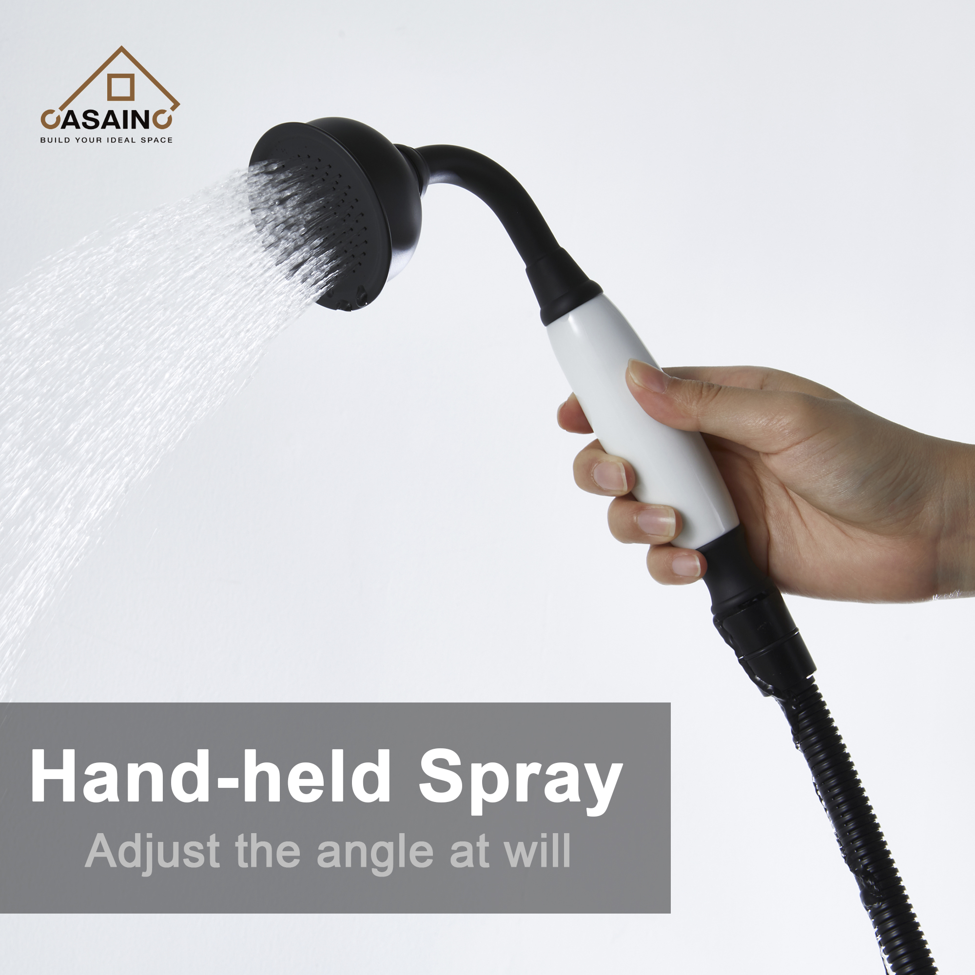 Vintage 2-Handle Floor-Mount Buthtub Freestanding Roman Tub Faucet in Brushed Brass