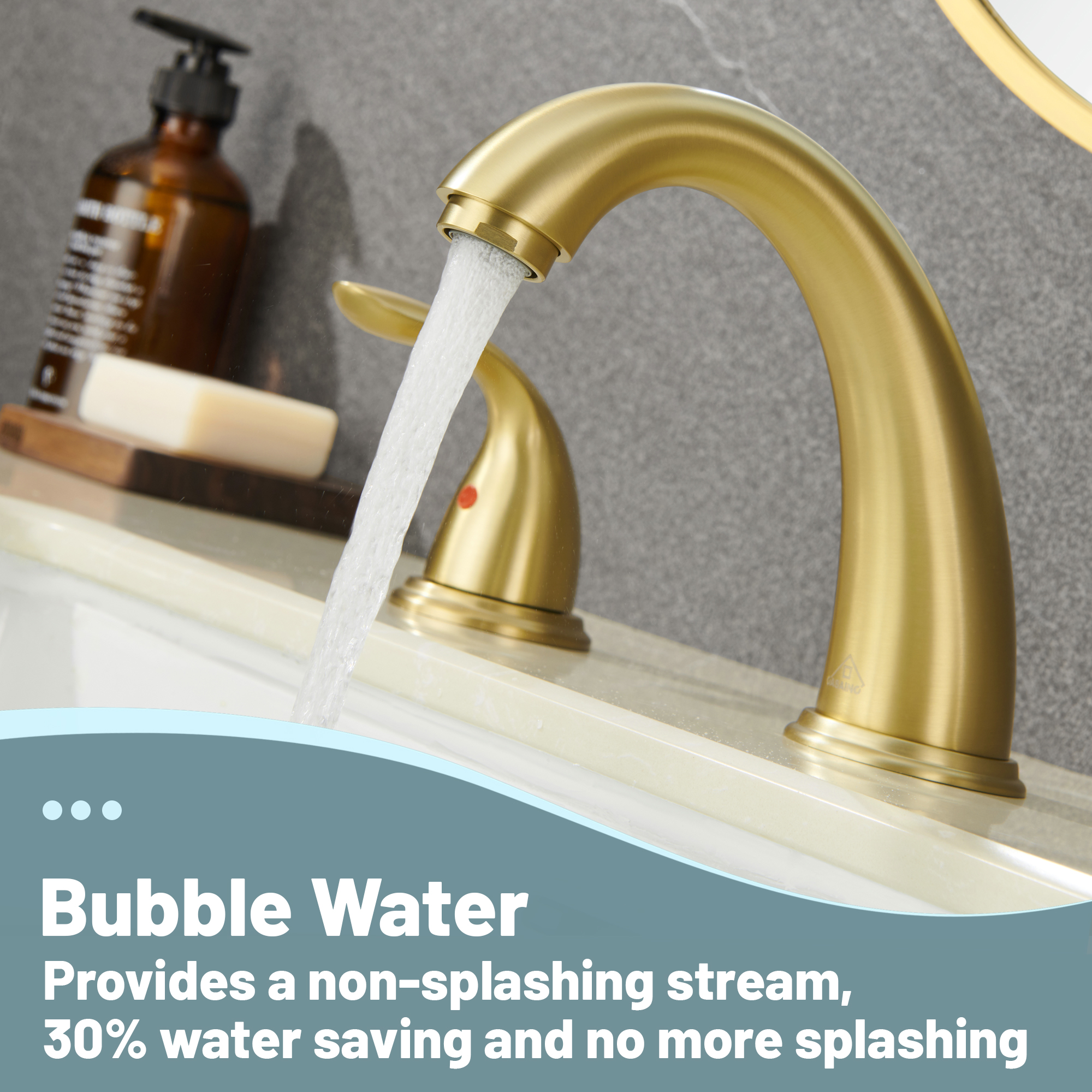 8 in. Widespread Double Handle Bathroom Sink Faucet 3 Hole with Stainless Steel Pop Up Drain in Brushed Nickel/Matte Black/Brushed Gold/Oil Rubbed Bronze