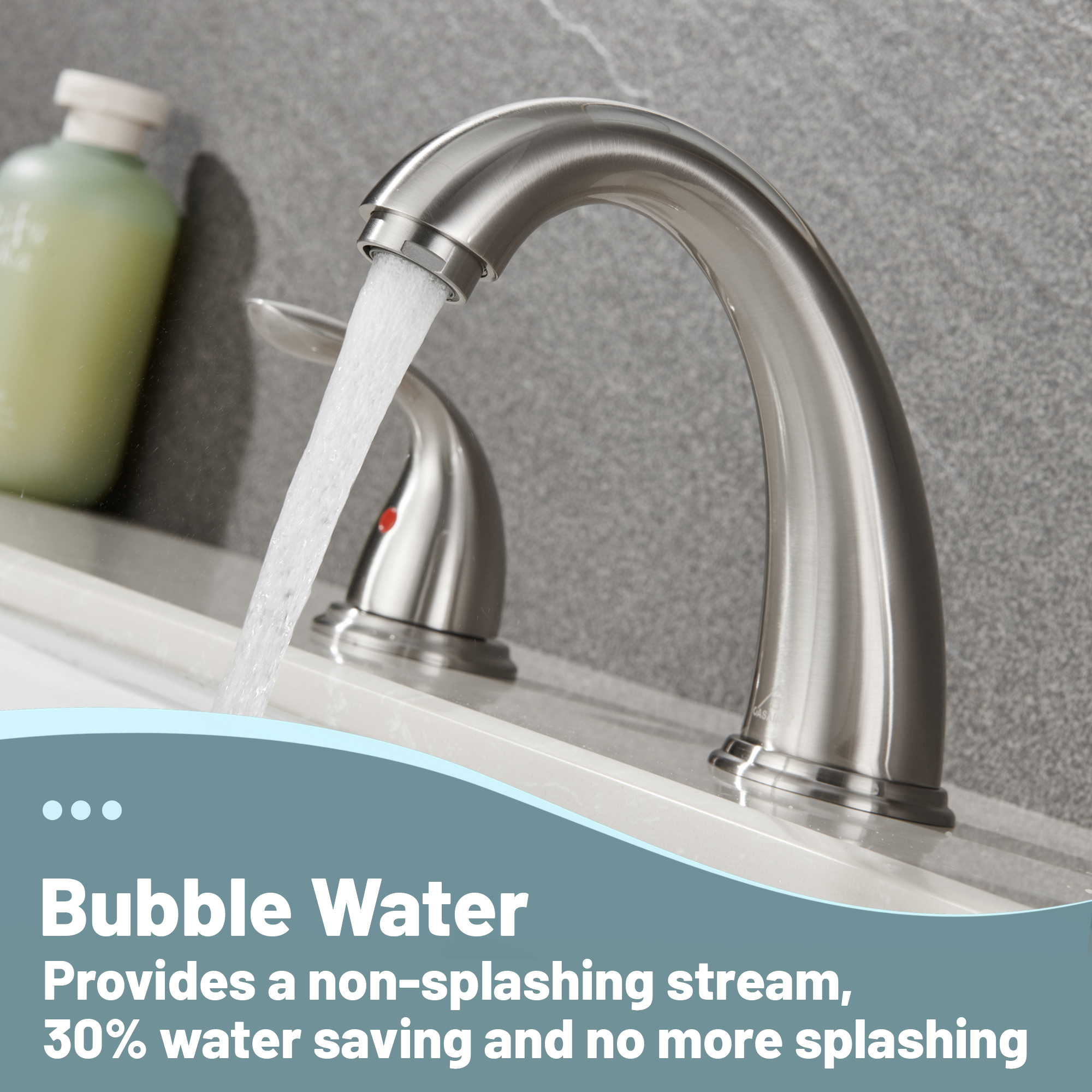 8 in. Widespread Double Handle Bathroom Sink Faucet 3 Hole with Stainless Steel Pop Up Drain in Brushed Nickel/Matte Black/Brushed Gold/Oil Rubbed Bronze