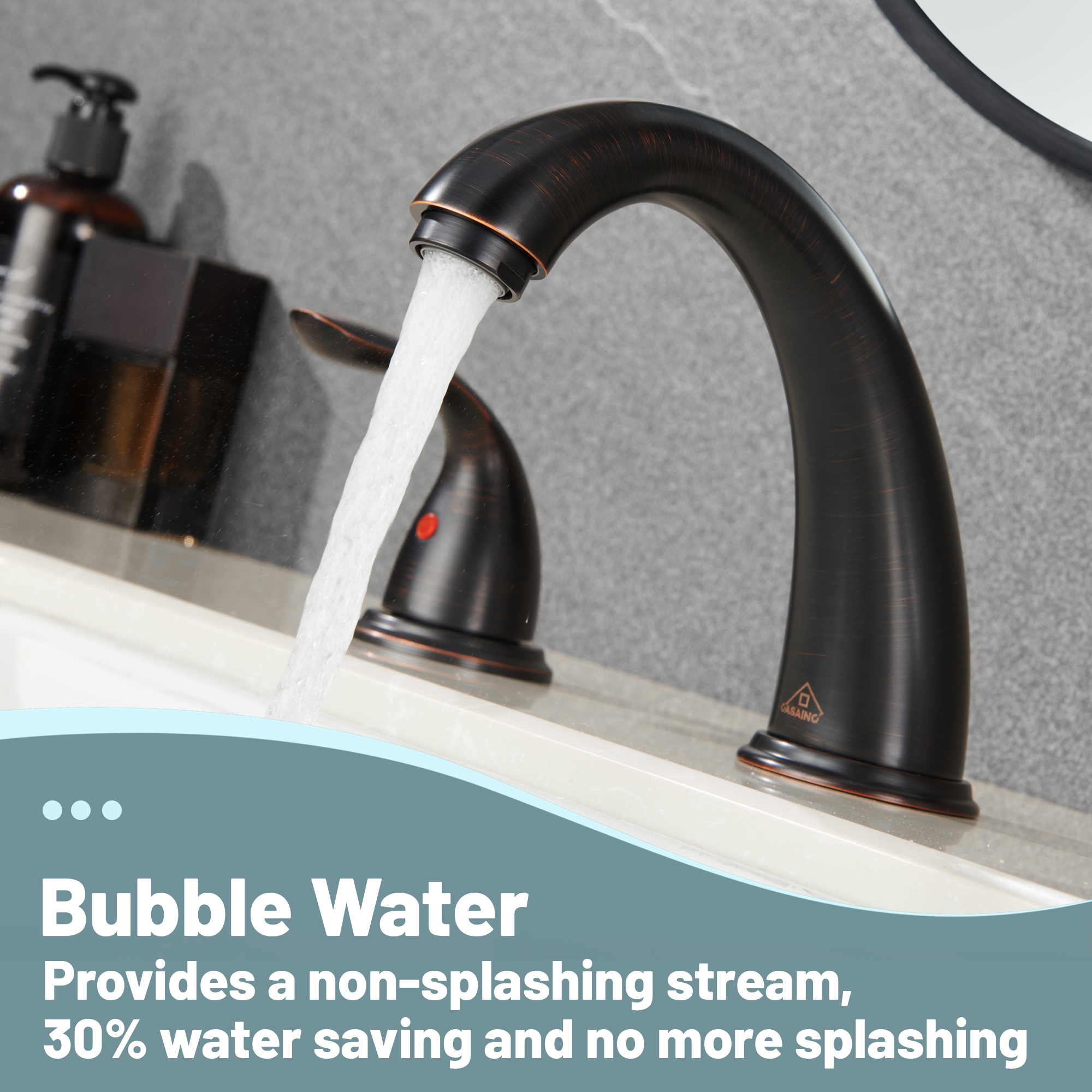 8 in. Widespread Double Handle Bathroom Sink Faucet 3 Hole with Stainless Steel Pop Up Drain in Brushed Nickel/Matte Black/Brushed Gold/Oil Rubbed Bronze