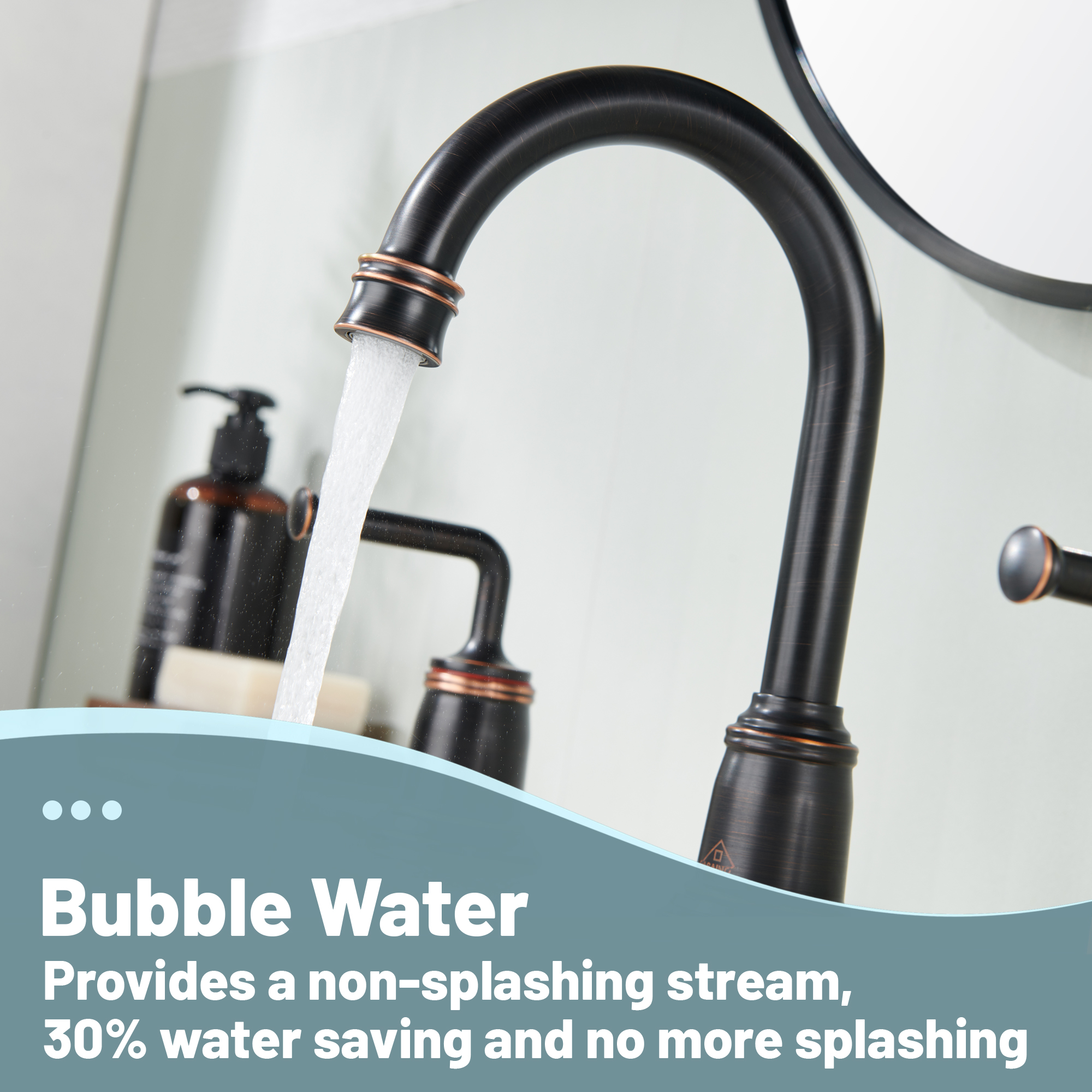 8 in. Widespread Double Handle Bathroom sink Faucet with 360° Swivel Spout, Stainless Steel Drain in Brushed Nickel/Oil Rubbed Bronze/Brushed Gold/Matte Black