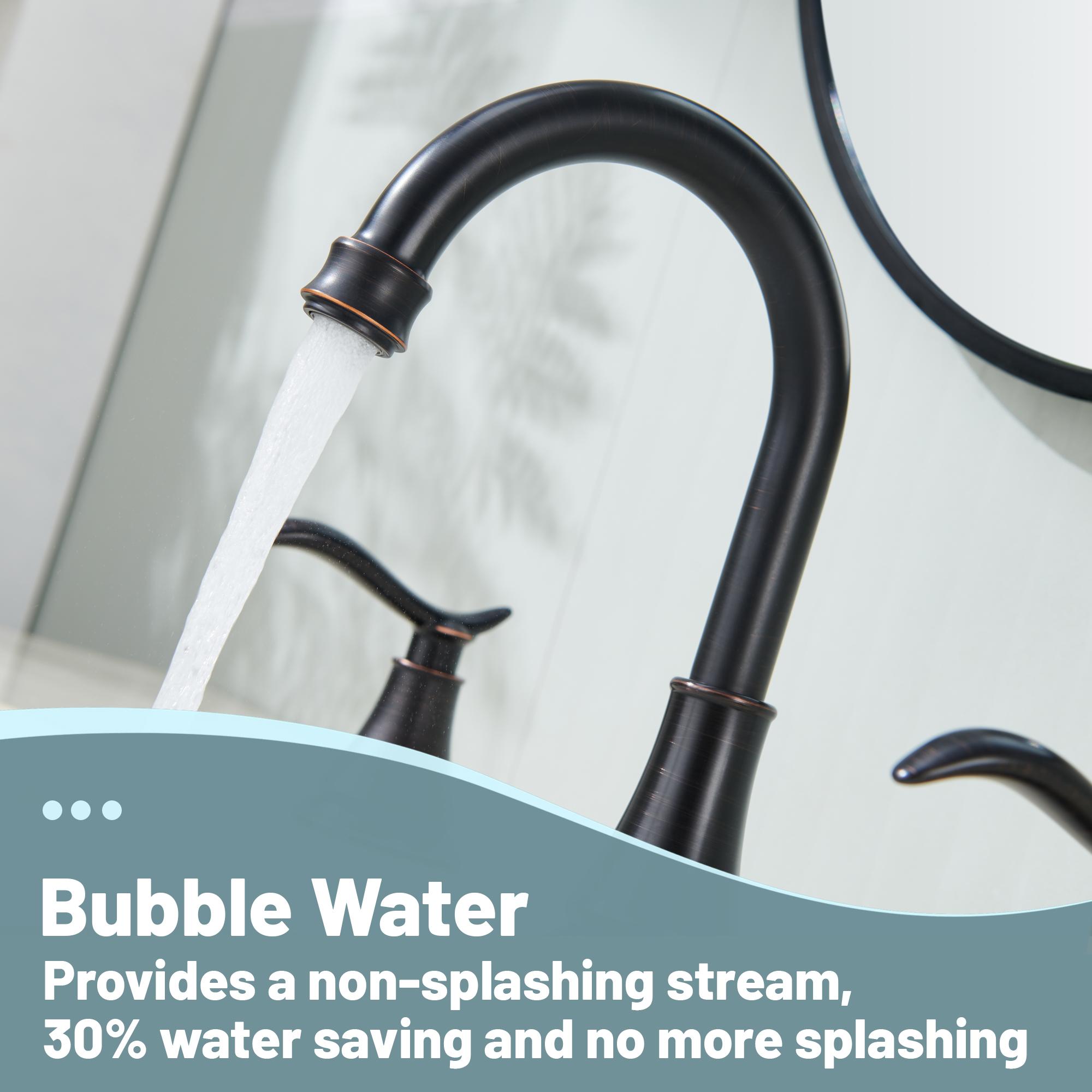 8 in. Widespread Double Handle Bathroom Sink Faucet with 360° Swivel Spout, Stainless Steel Drain Kit in Brushed Nickel/Oil Rubbed Bronze/Brushed Gold/Matte Black