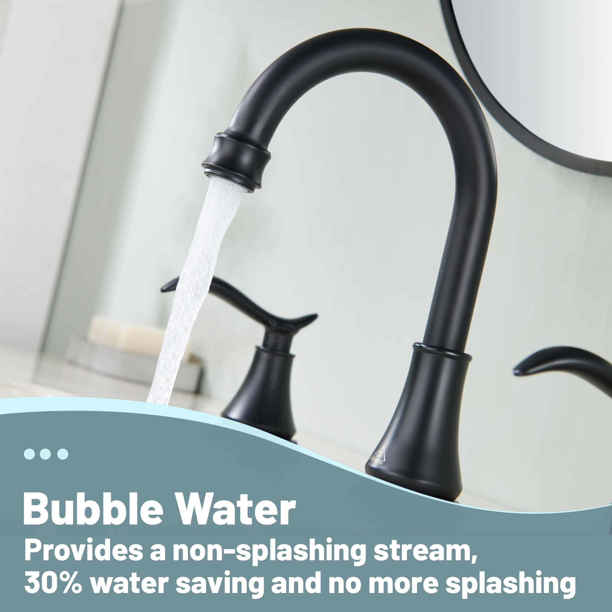 8 in. Widespread Double Handle Bathroom Sink Faucet with 360° Swivel Spout, Stainless Steel Drain Kit in Brushed Nickel/Oil Rubbed Bronze/Brushed Gold/Matte Black