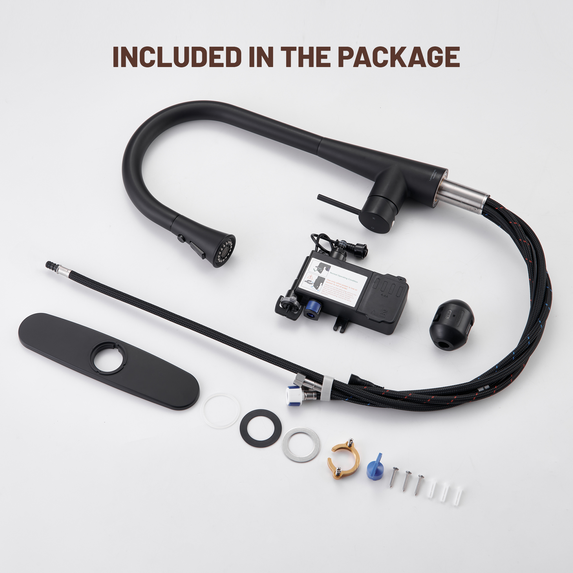 Single Handle Pull Down Sprayer Kitchen Faucet with Touchless Sensor,Dual Function