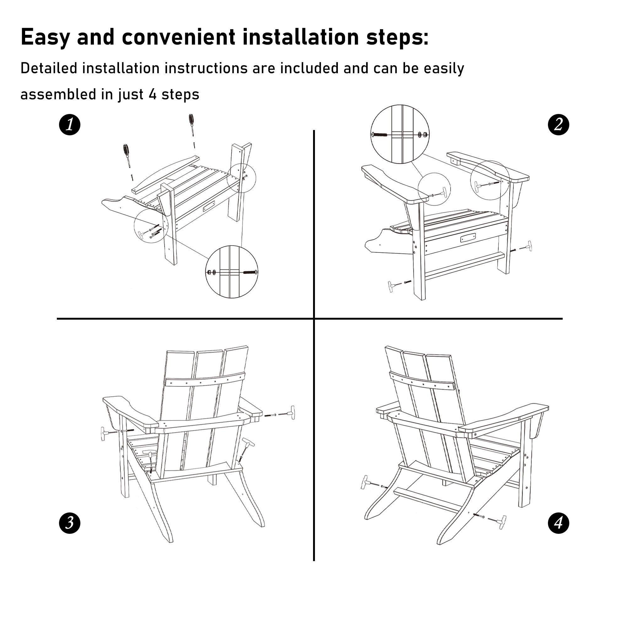 5-Piece/3-Piece HDPE Adirondack Chair Outdoor Meeting Set with Fire Pit Table, 28-inch Square 40,000 BTU Auto-Ignition Propane Gas Firepit with Waterproof Cover 