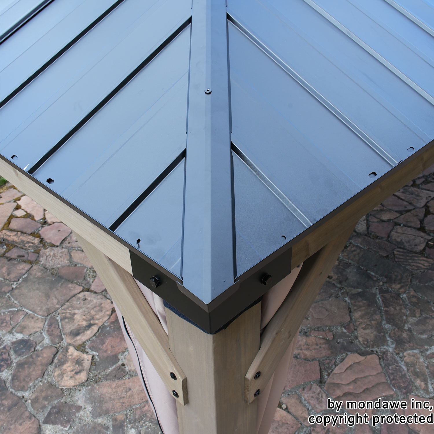 12 ft. x 20 ft. Outdoor Cedar Wood Frame Patio Gazebo