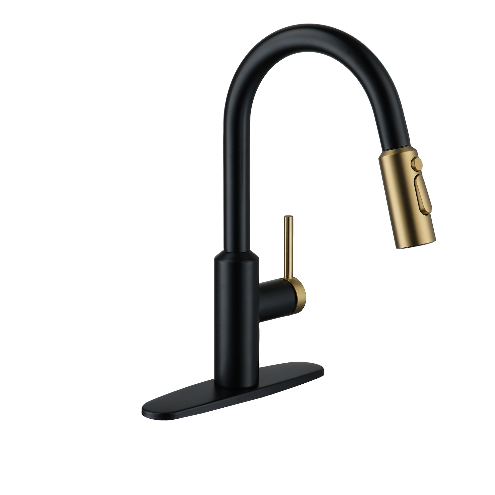 Boyel Living Single Handle Pull Down Sprayer Kitchen Faucet with 3-Spray Patterns