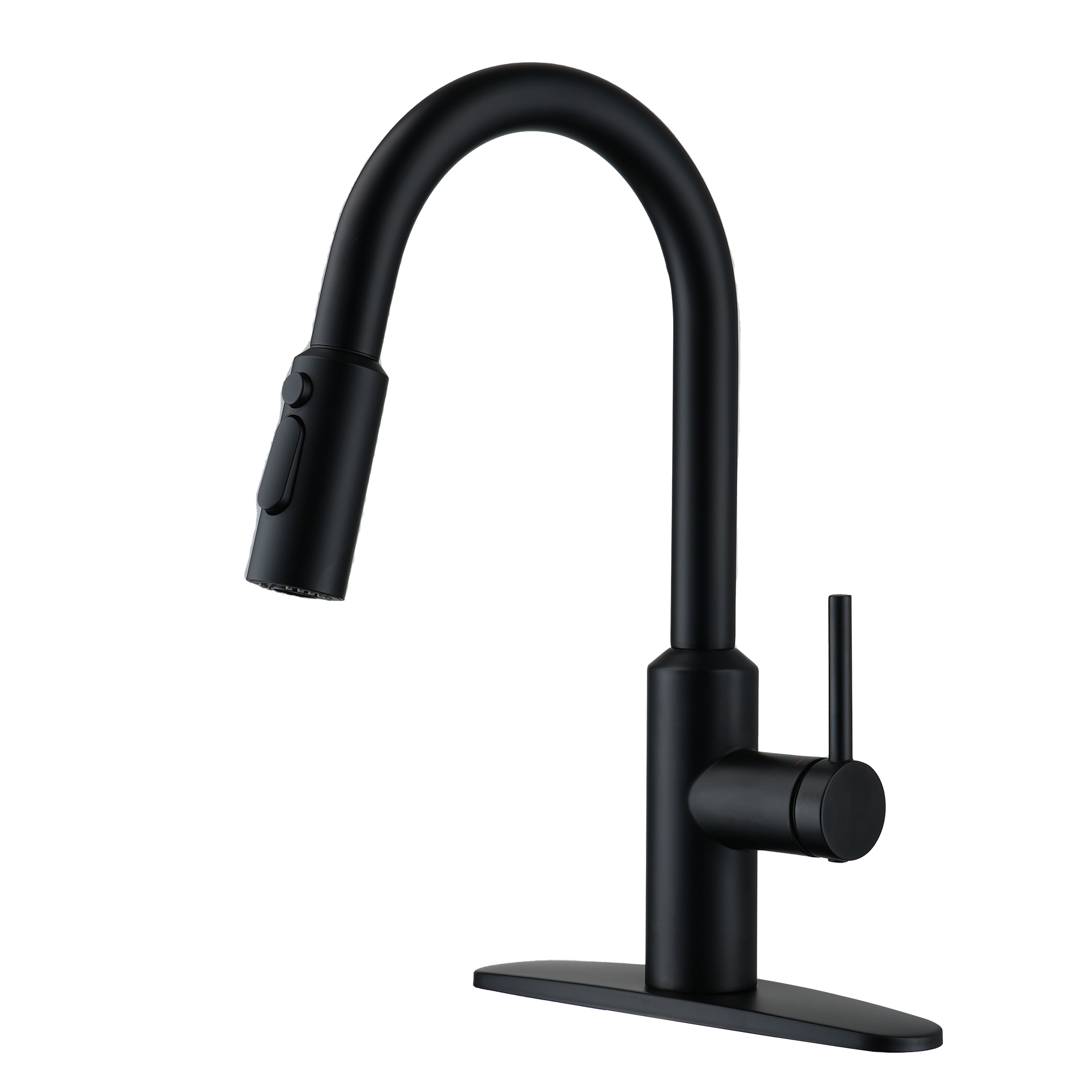 Boyel Living Single Handle Pull Down Sprayer Kitchen Faucet with 3-Spray Patterns