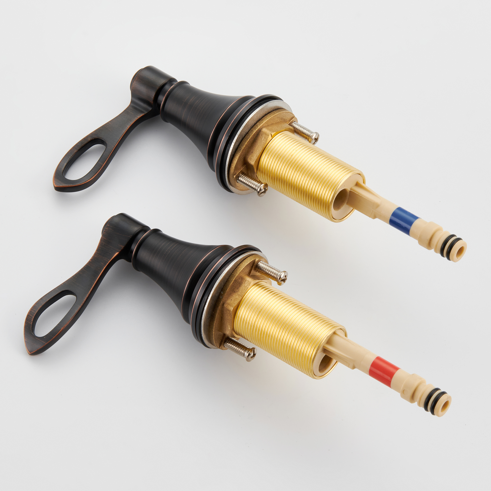 8 in. Widespread Double Handle Bathroom Faucet 3 Holes with 360° Swivel Spout, Stainless Steel Drain in Brushed Nickel/Oil Rubbed Bronze/Brushed Gold/Matte Black