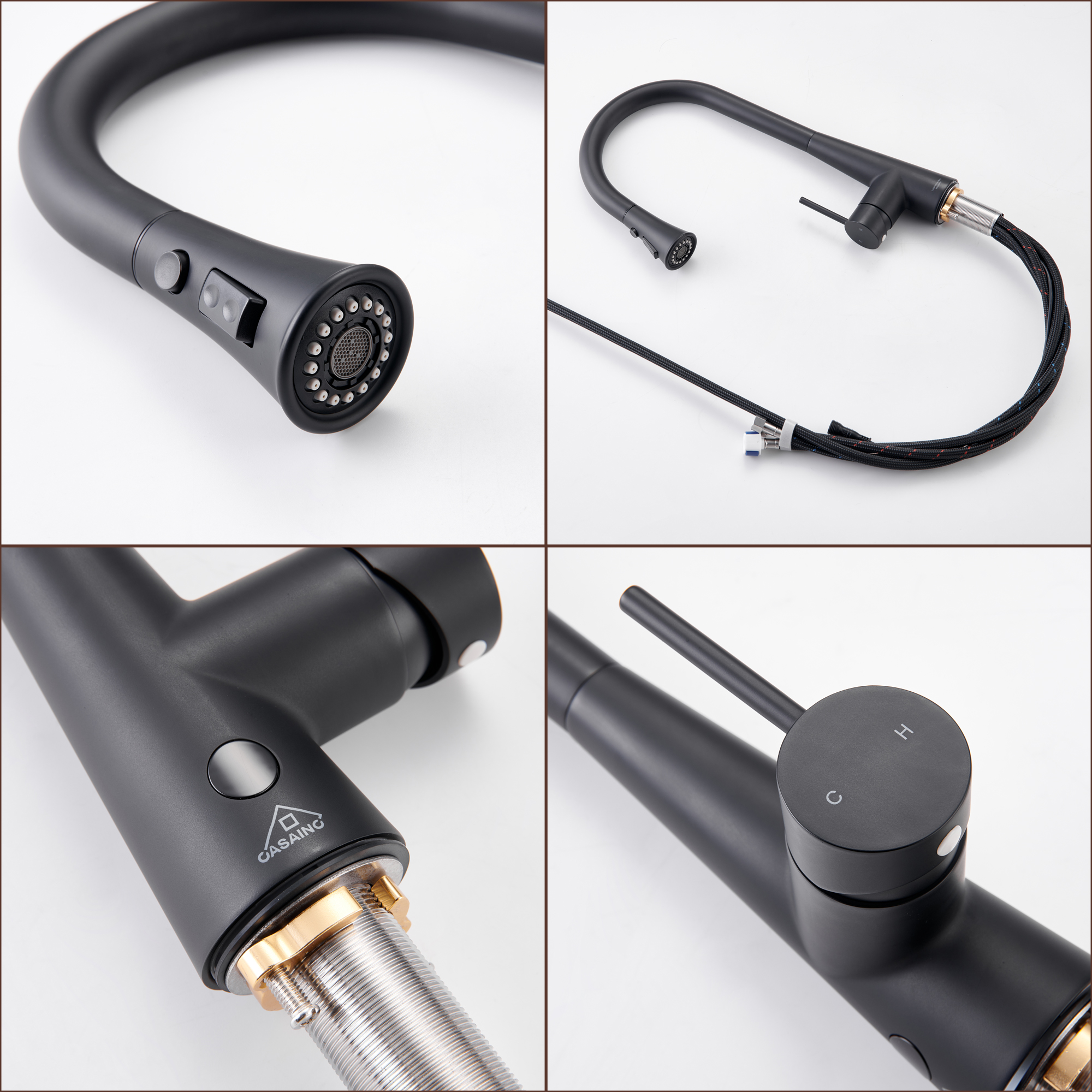 Single Handle Pull Down Sprayer Kitchen Faucet with Touchless Sensor,Dual Function