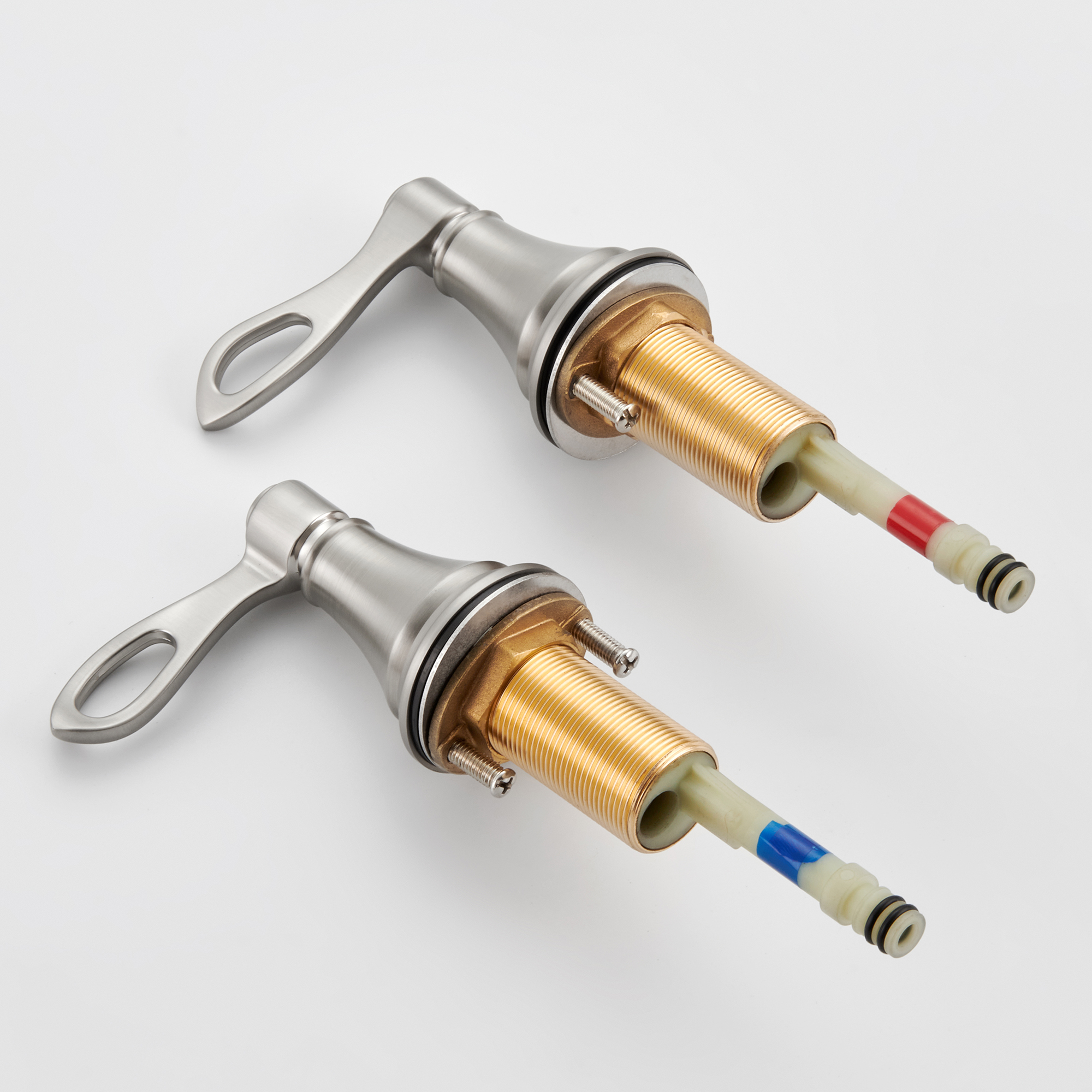 8 in. Widespread Double Handle Bathroom Faucet 3 Holes with 360° Swivel Spout, Stainless Steel Drain in Brushed Nickel/Oil Rubbed Bronze/Brushed Gold/Matte Black