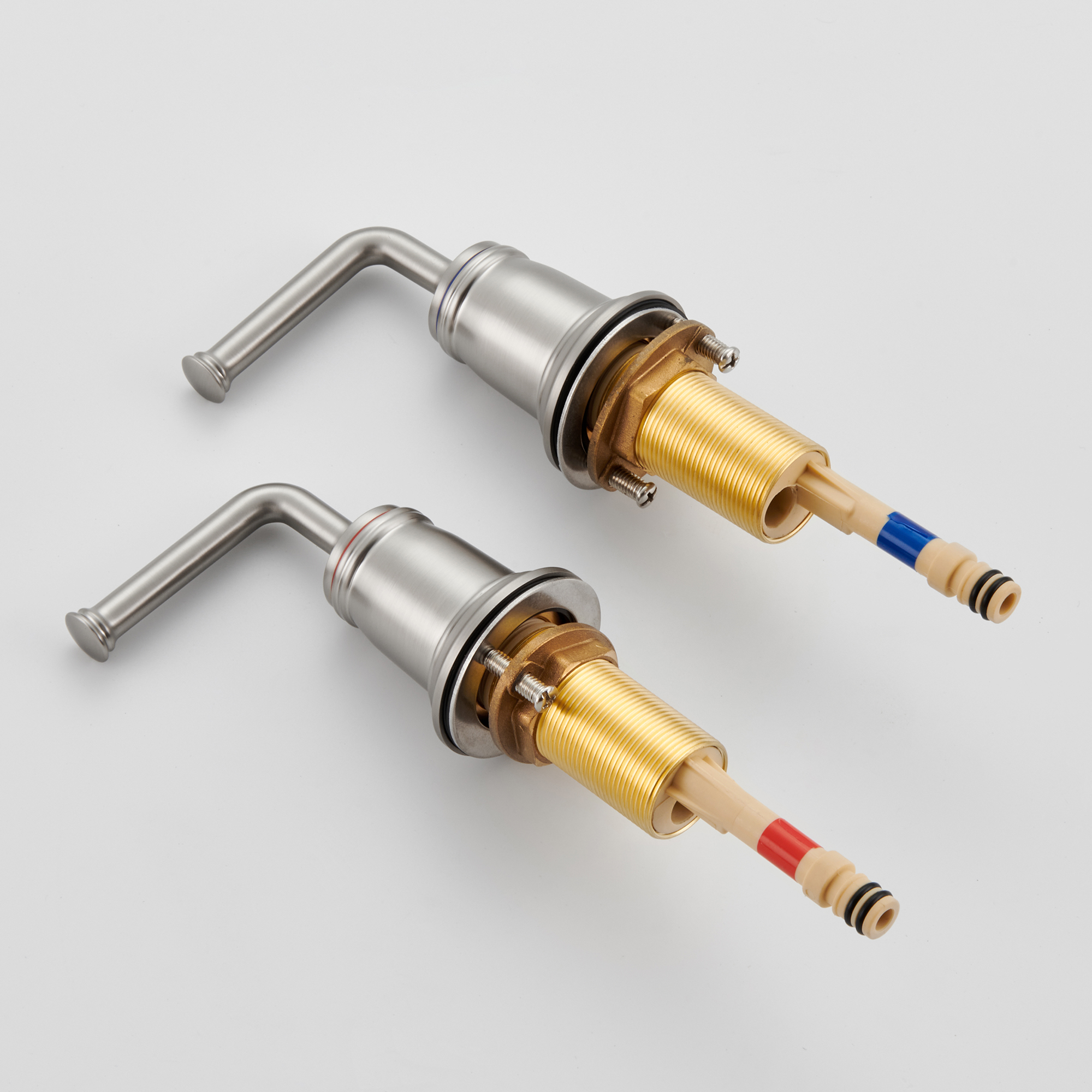 8 in. Widespread Double Handle Bathroom sink Faucet with 360° Swivel Spout, Stainless Steel Drain in Brushed Nickel/Oil Rubbed Bronze/Brushed Gold/Matte Black