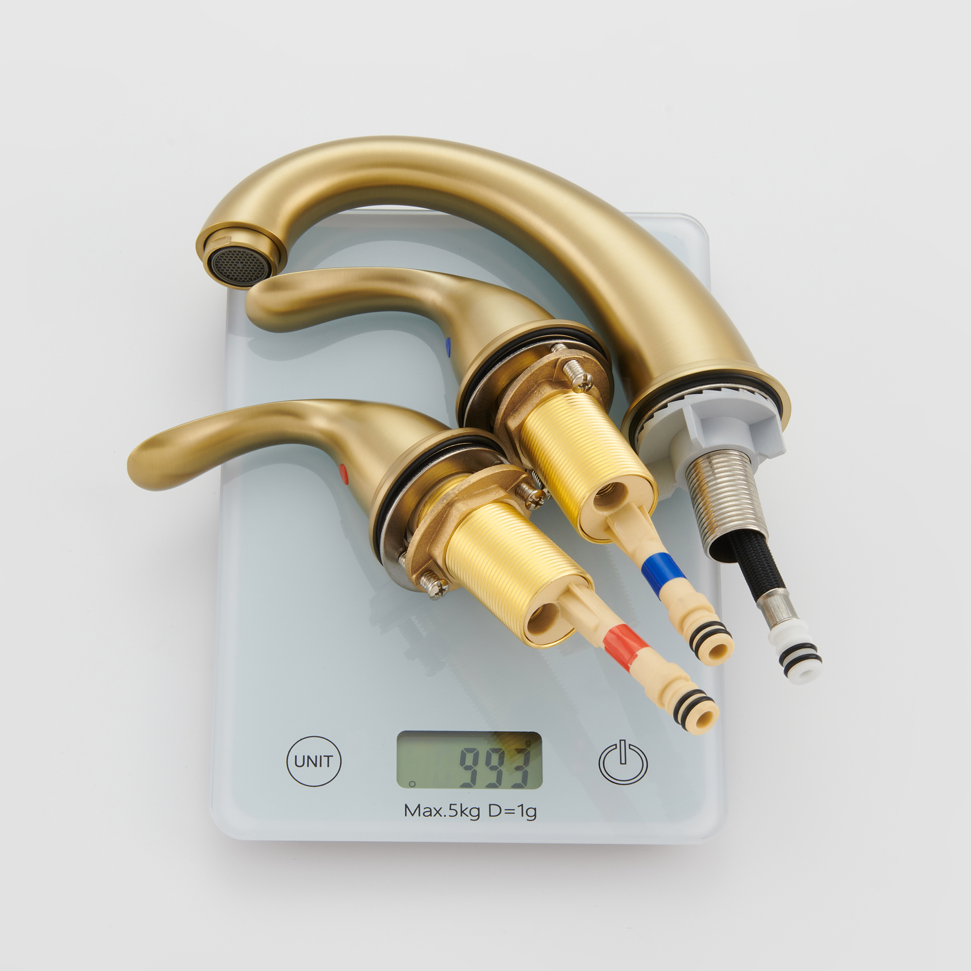 8 in. Widespread Double Handle Bathroom Sink Faucet 3 Hole with Stainless Steel Pop Up Drain in Brushed Nickel/Matte Black/Brushed Gold/Oil Rubbed Bronze