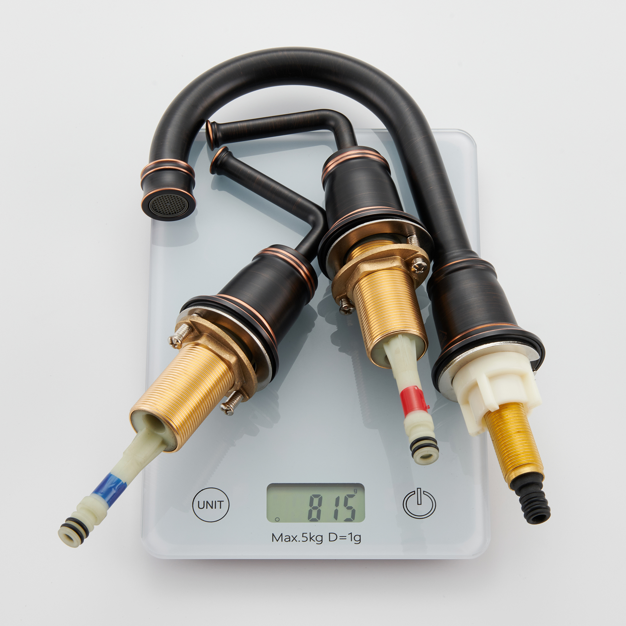 8 in. Widespread Double Handle Bathroom sink Faucet with 360° Swivel Spout, Stainless Steel Drain in Brushed Nickel/Oil Rubbed Bronze/Brushed Gold/Matte Black