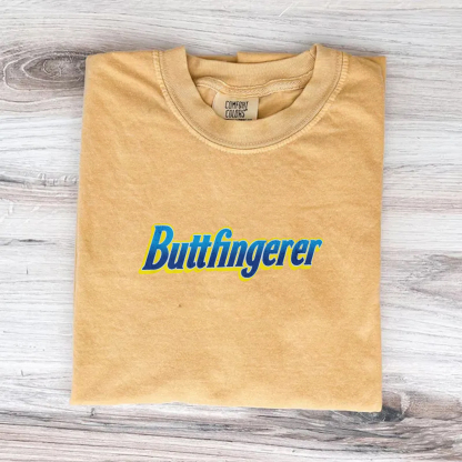 Butterfingerer Adult Funny Tee